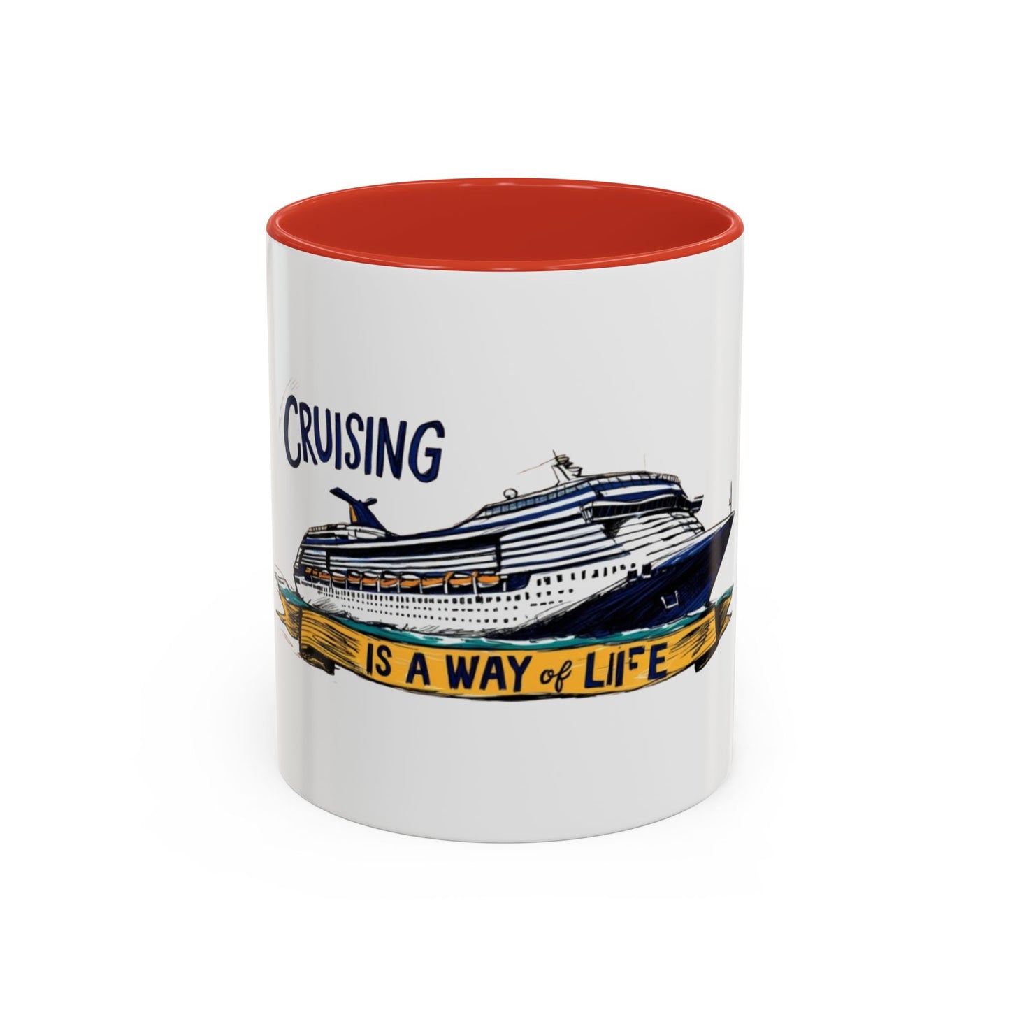 Cruising Lifestyle Accent Coffee Mug - Enjoy Your Journey with Style