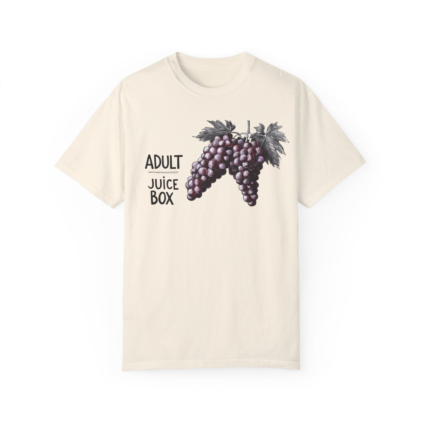 Adult Juice Box Unisex Garment-Dyed T-Shirt - Fun & Playful Graphic Tee