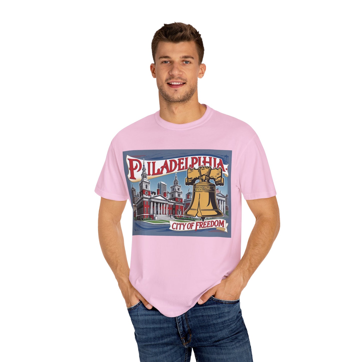 Philadelphia City of Freedom Unisex Garment-Dyed T-Shirt