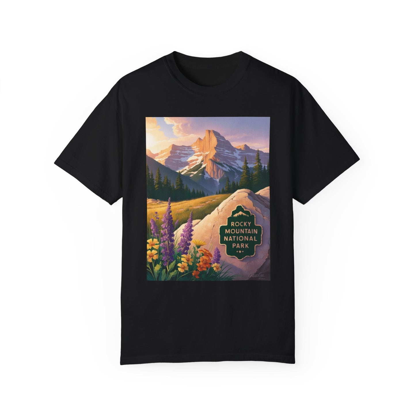 Rocky Mountain National Park T-Shirt | Unisex Garment-Dyed Tee