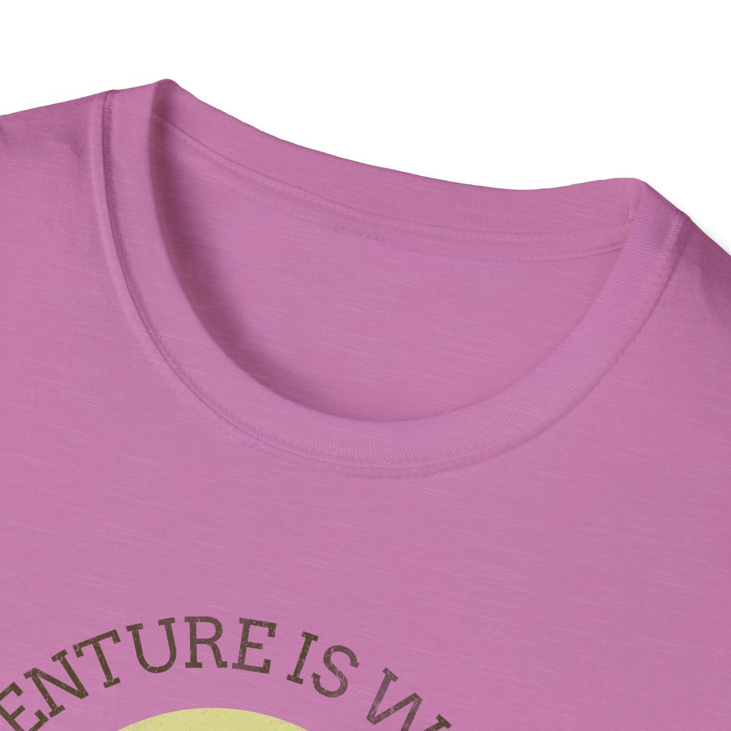 Adventure Awaits Alaska Unisex Softstyle T-Shirt - Nature Explorer Tee