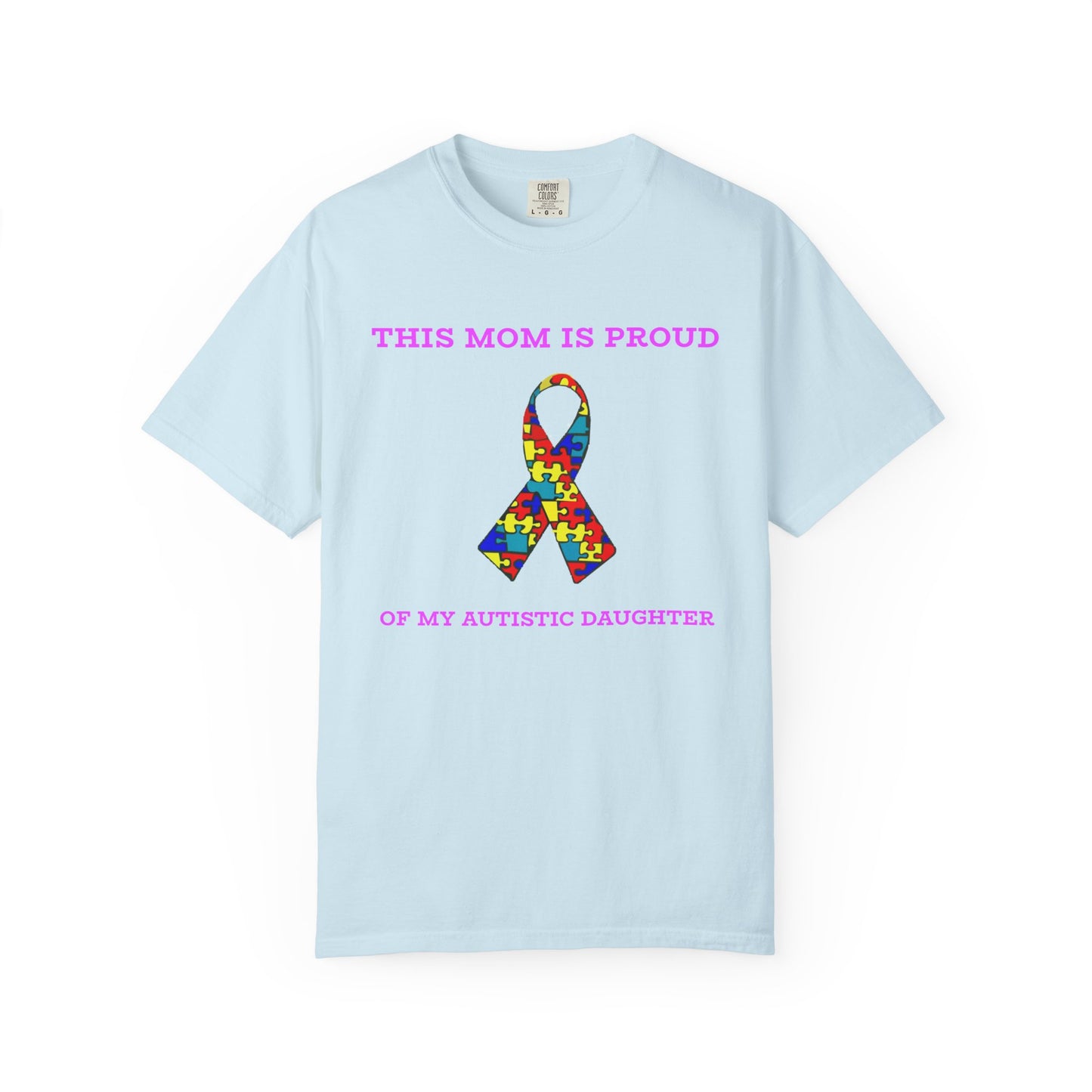 This Mom is Proud of my Autistic Daughter - Autism Awareness Ribbon Design