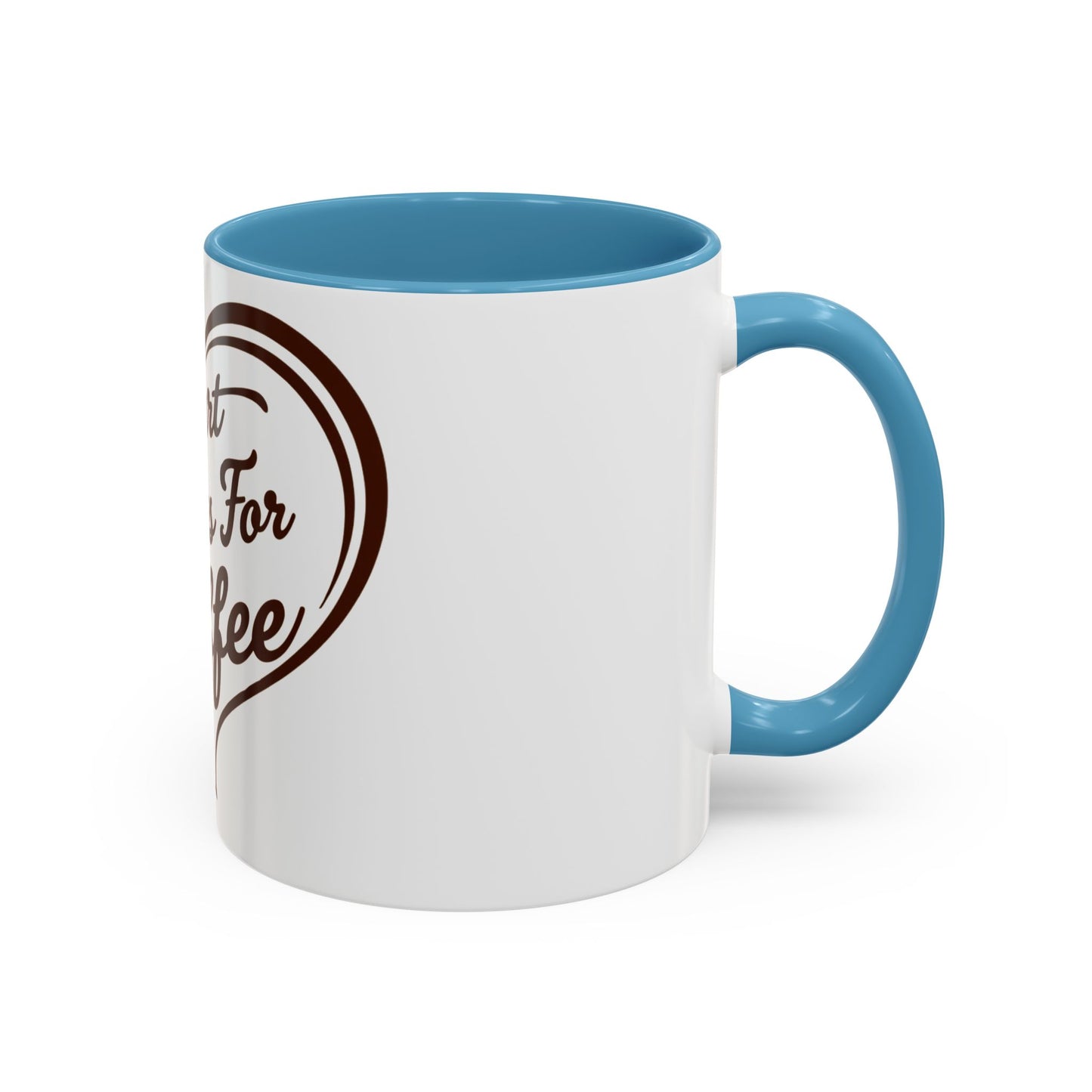 My Heart Beats For Coffee Accent Mug - 11oz & 15oz - Perfect for Coffee Lovers & Gift Giving