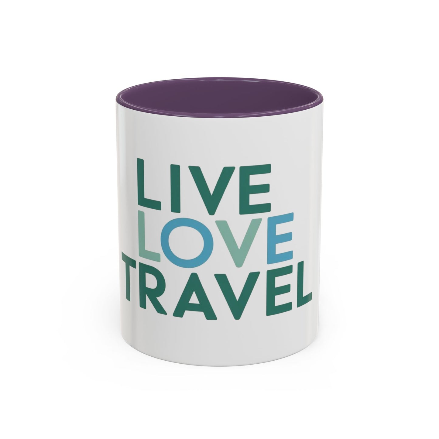 Inspirational Travel Coffee Mug - Live Love Travel Design