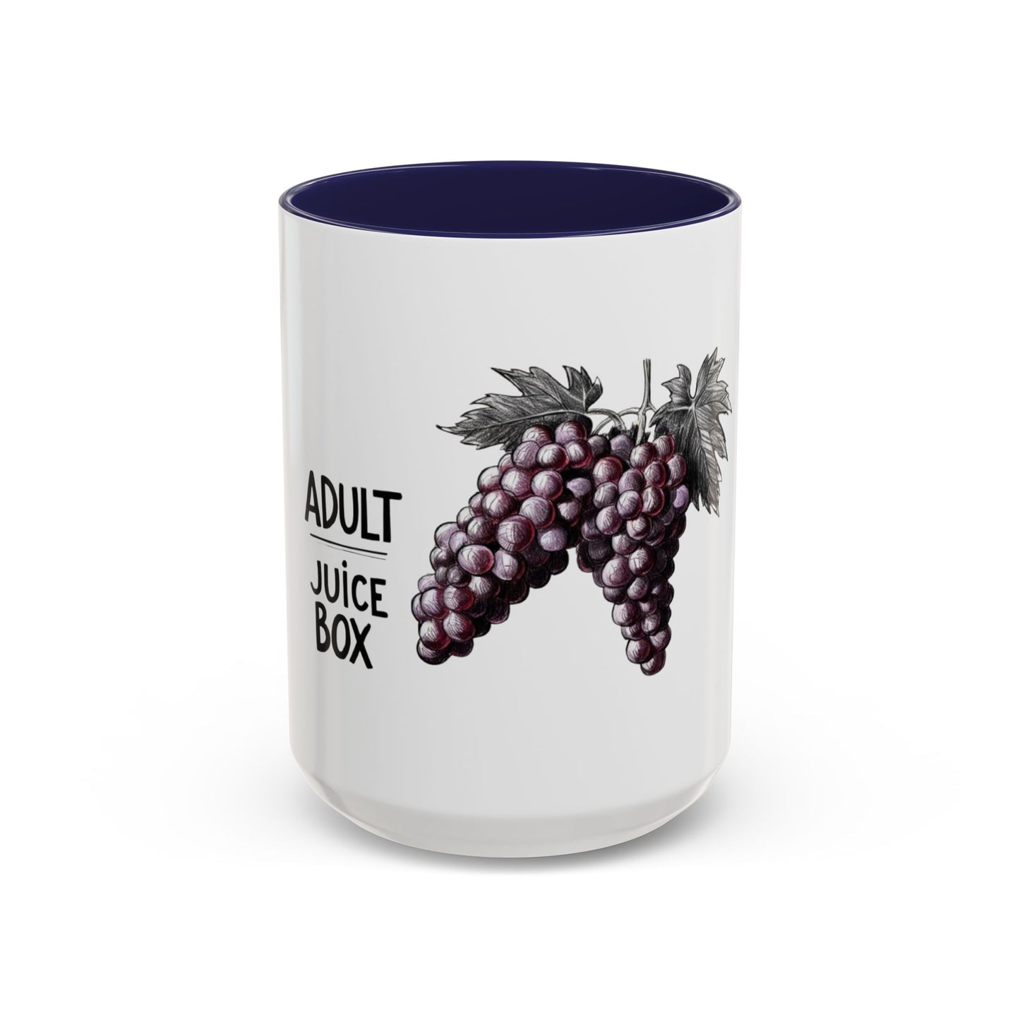 Adult Juice Box Grapes Coffee Mug - Fun & Quirky 11oz/15oz Drinkware