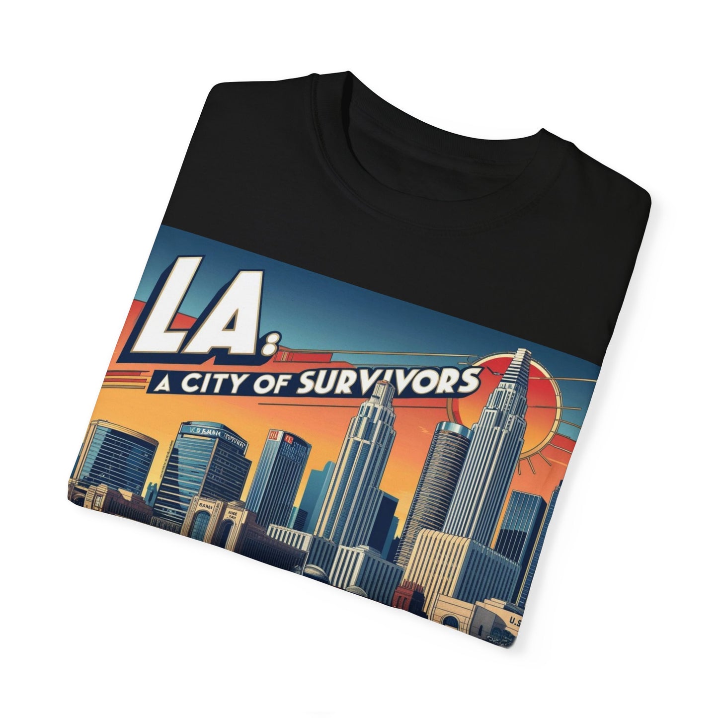 LA City of Survivors T-Shirt | Unisex Garment-Dyed Tee