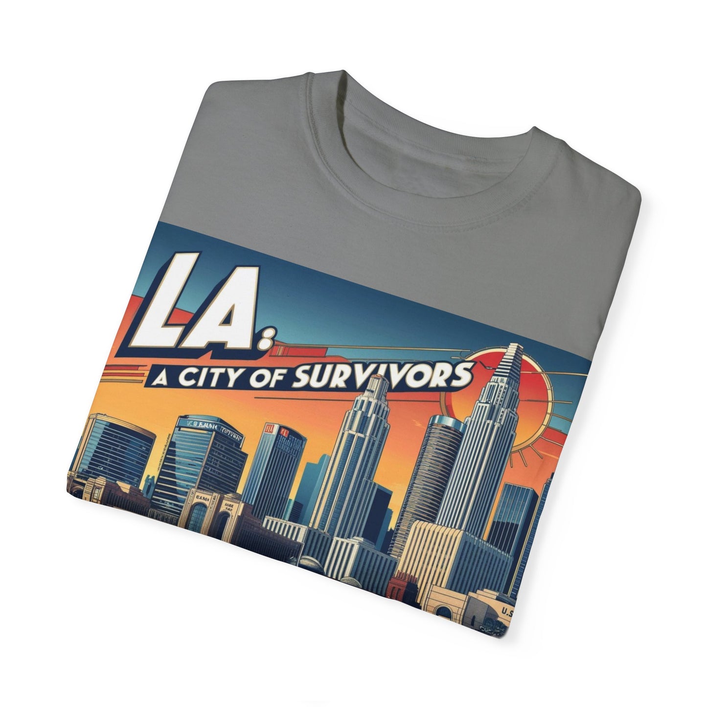 LA City of Survivors T-Shirt | Unisex Garment-Dyed Tee