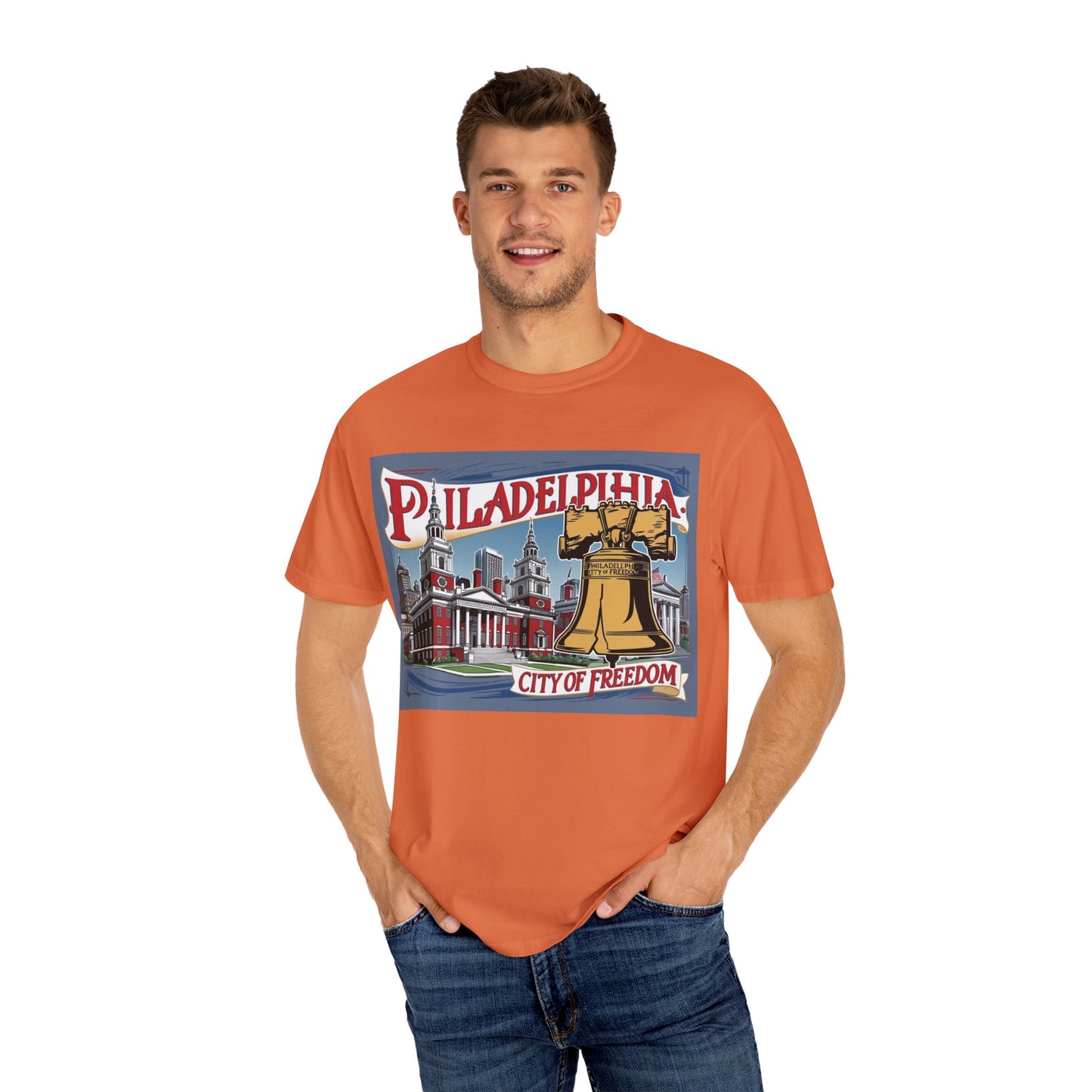Philadelphia City of Freedom Unisex Garment-Dyed T-Shirt
