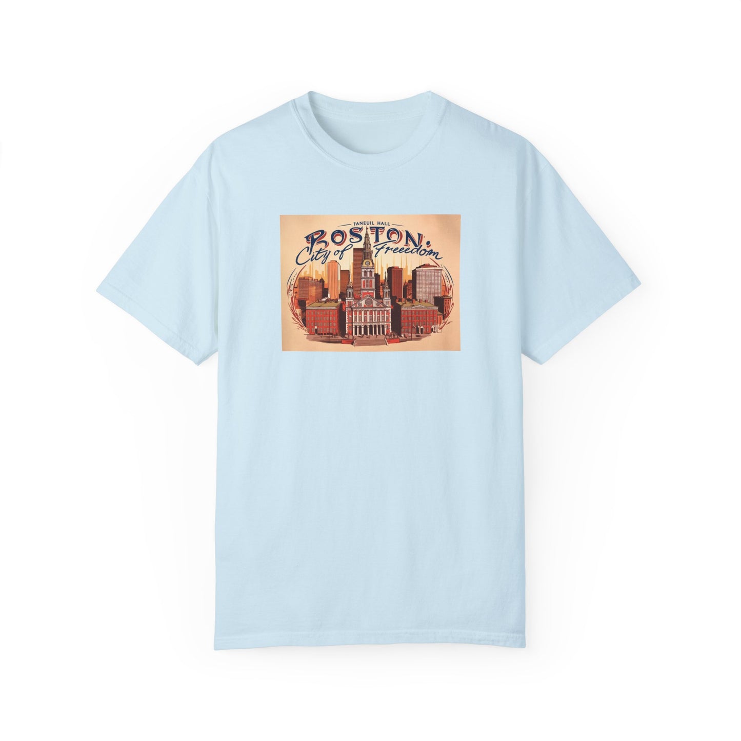 Boston City of Freedom Unisex T-Shirt - Vintage Style Graphic Tee