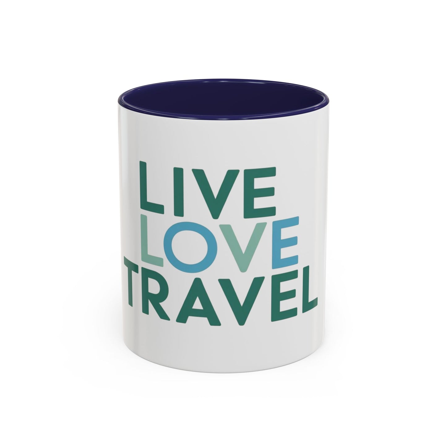 Inspirational Travel Coffee Mug - Live Love Travel Design