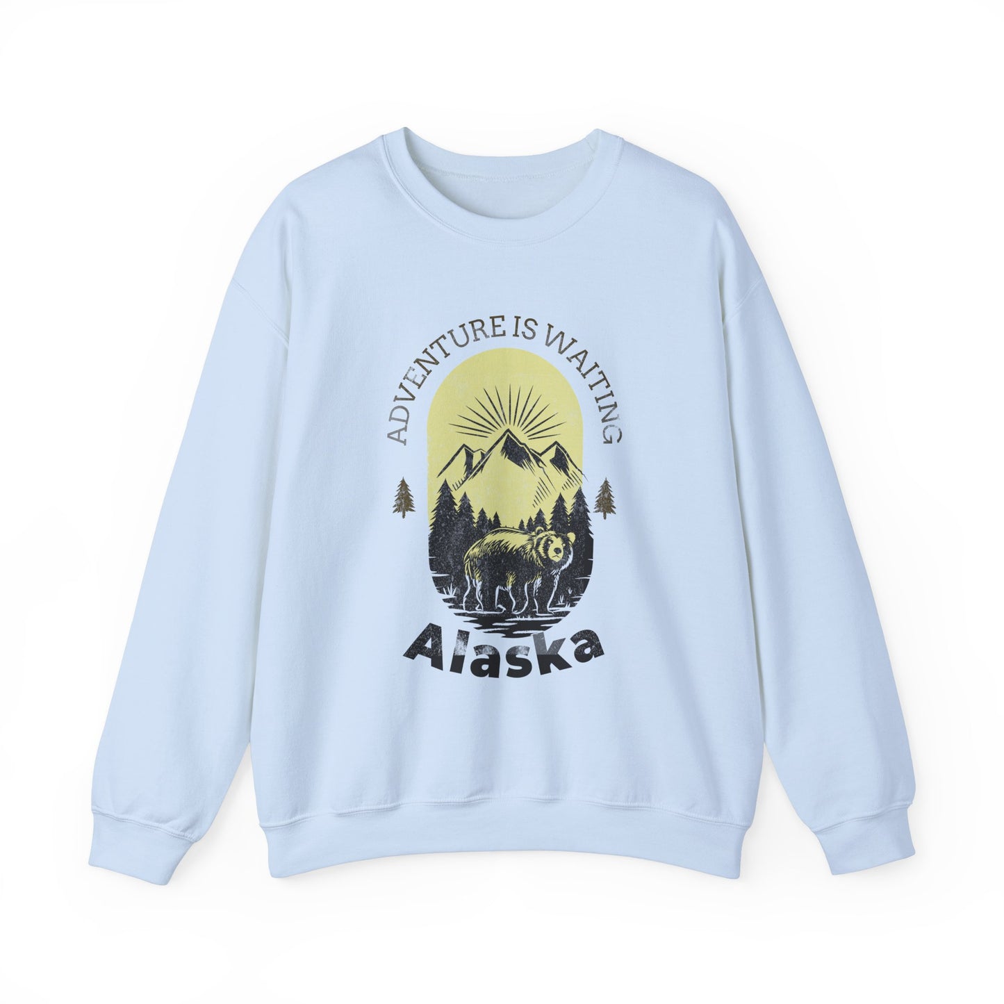 Adventure Awaits Alaska Sweatshirt - Unisex Heavy Blend™ Crewneck