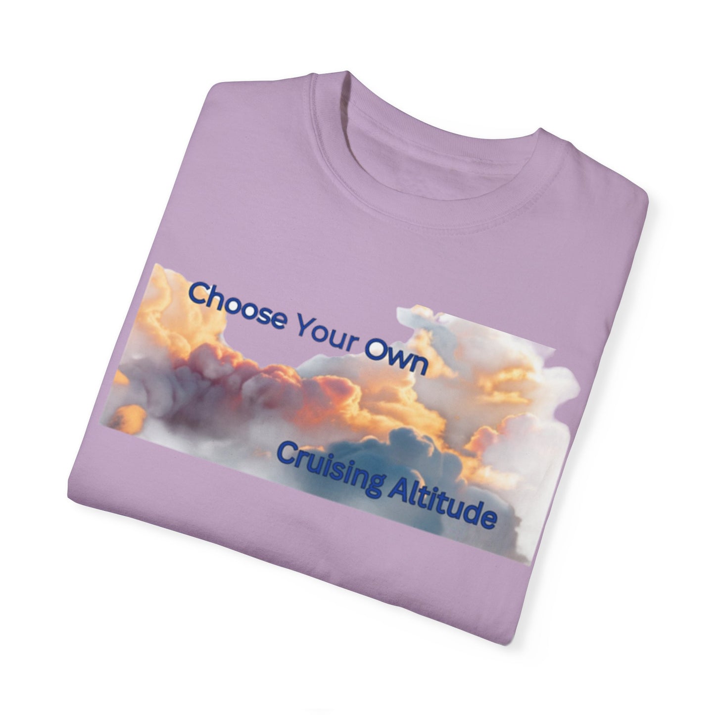 'Choose Your Own Cruising Altitude' Inspirational Tee Unisex Garment-Dyed T-shirt -