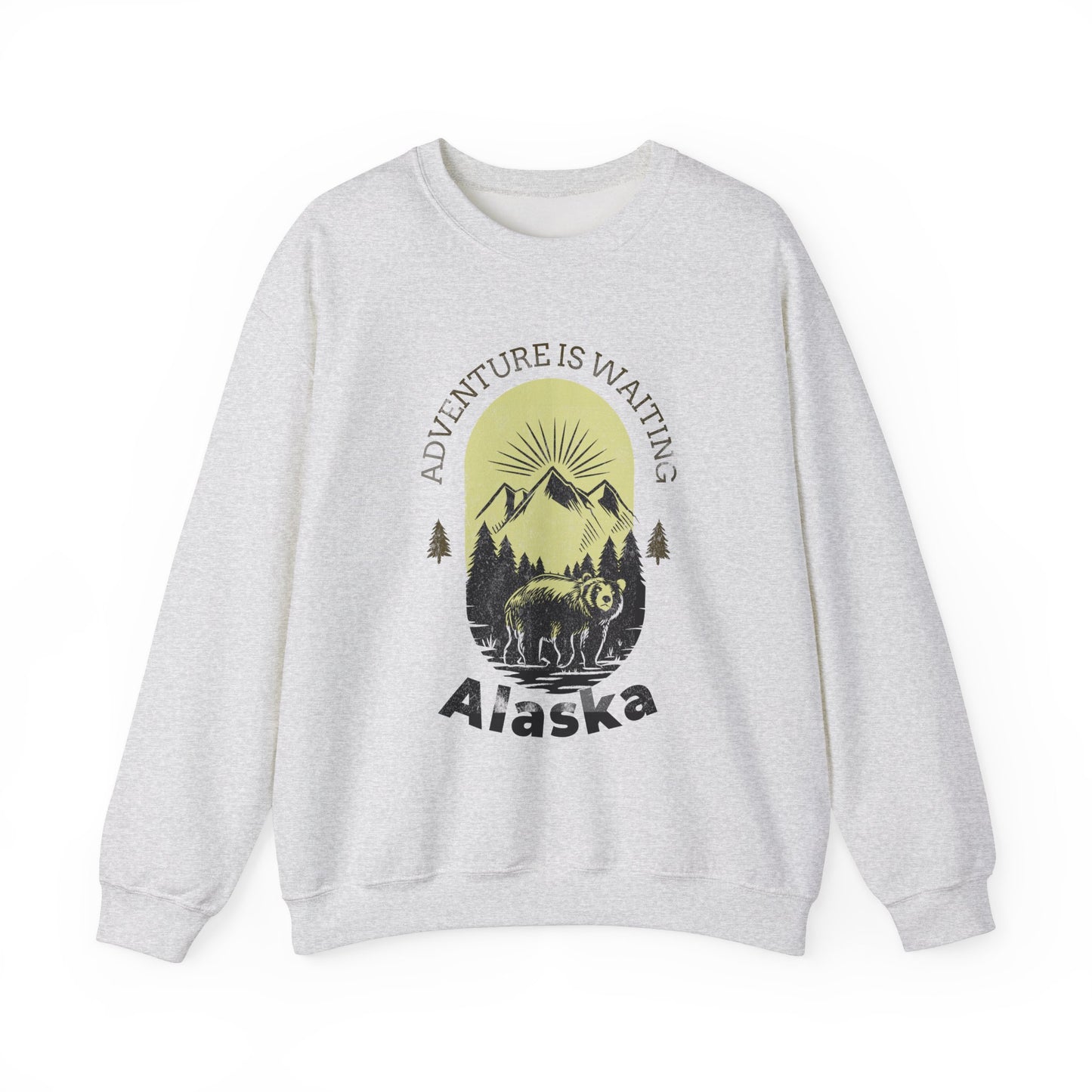 Adventure Awaits Alaska Sweatshirt - Unisex Heavy Blend™ Crewneck
