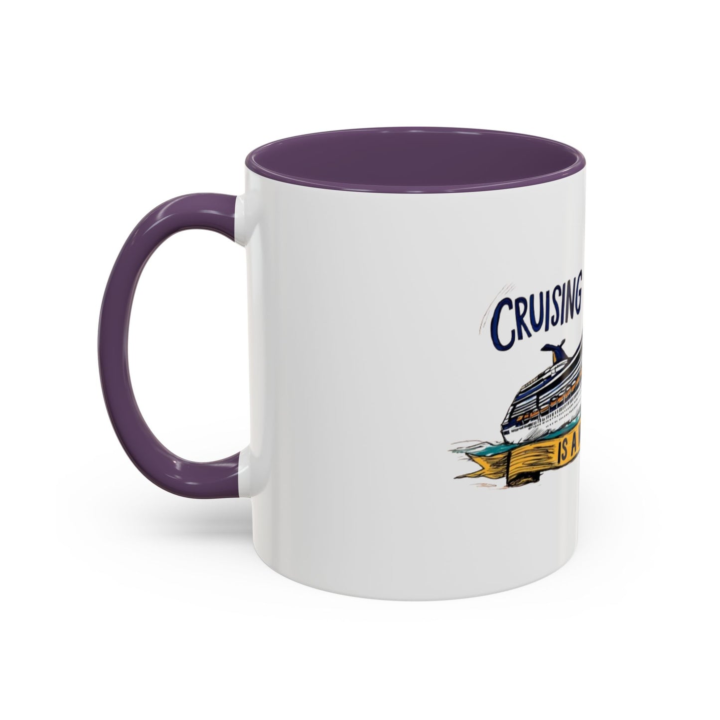 Cruising Lifestyle Accent Coffee Mug - Enjoy Your Journey with Style
