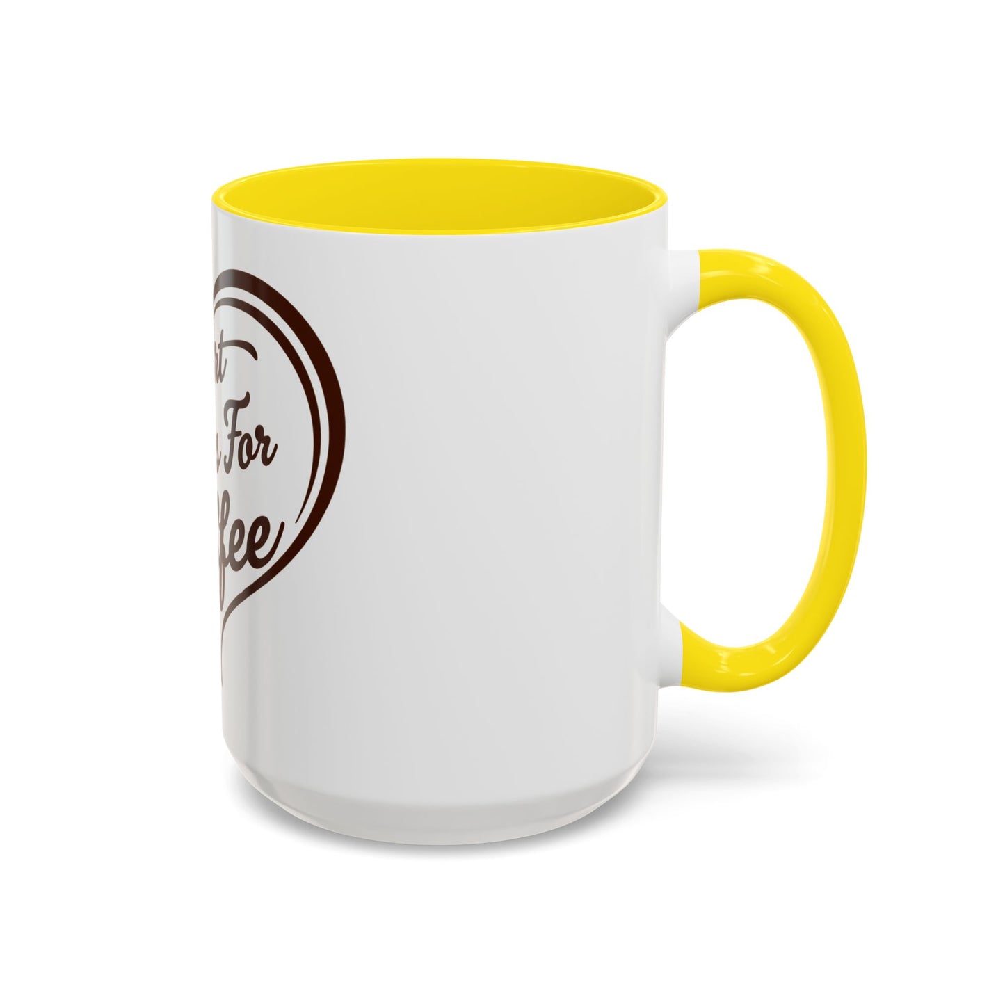 My Heart Beats For Coffee Accent Mug - 11oz & 15oz - Perfect for Coffee Lovers & Gift Giving
