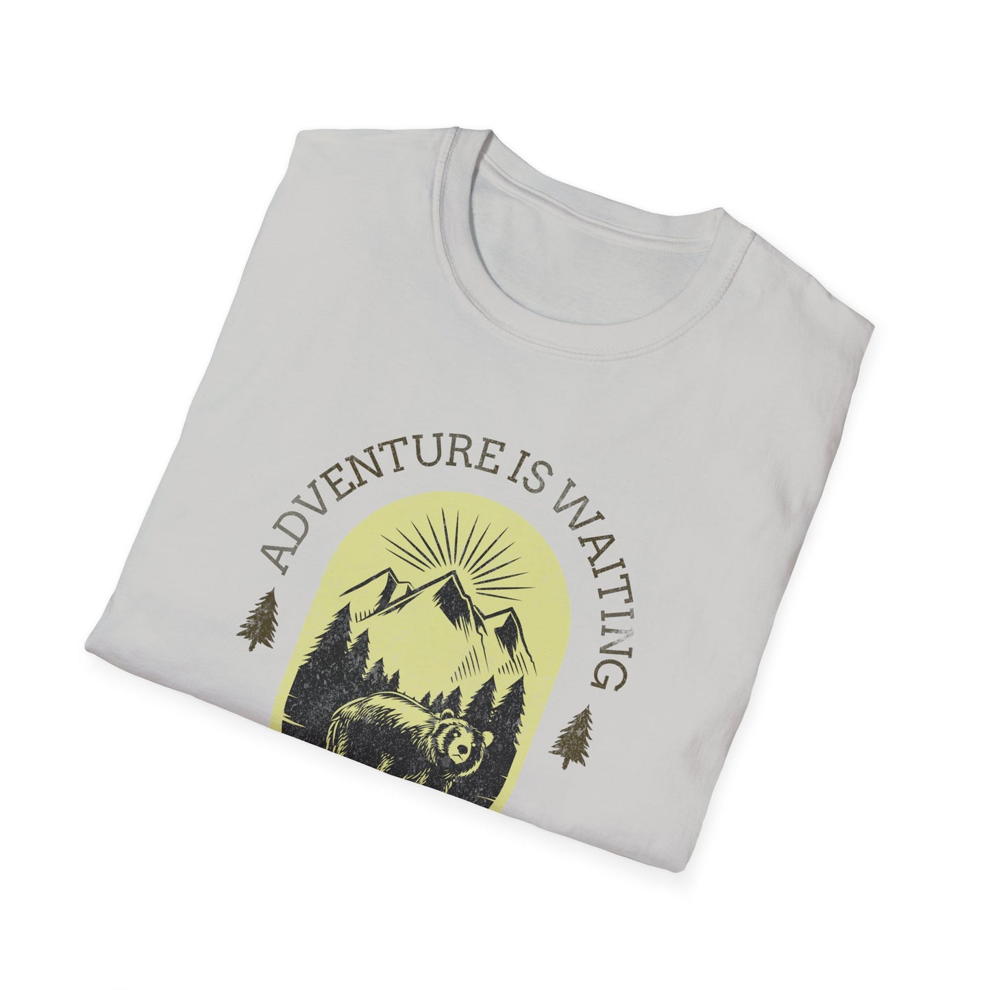 Adventure Awaits Alaska Unisex Softstyle T-Shirt - Nature Explorer Tee