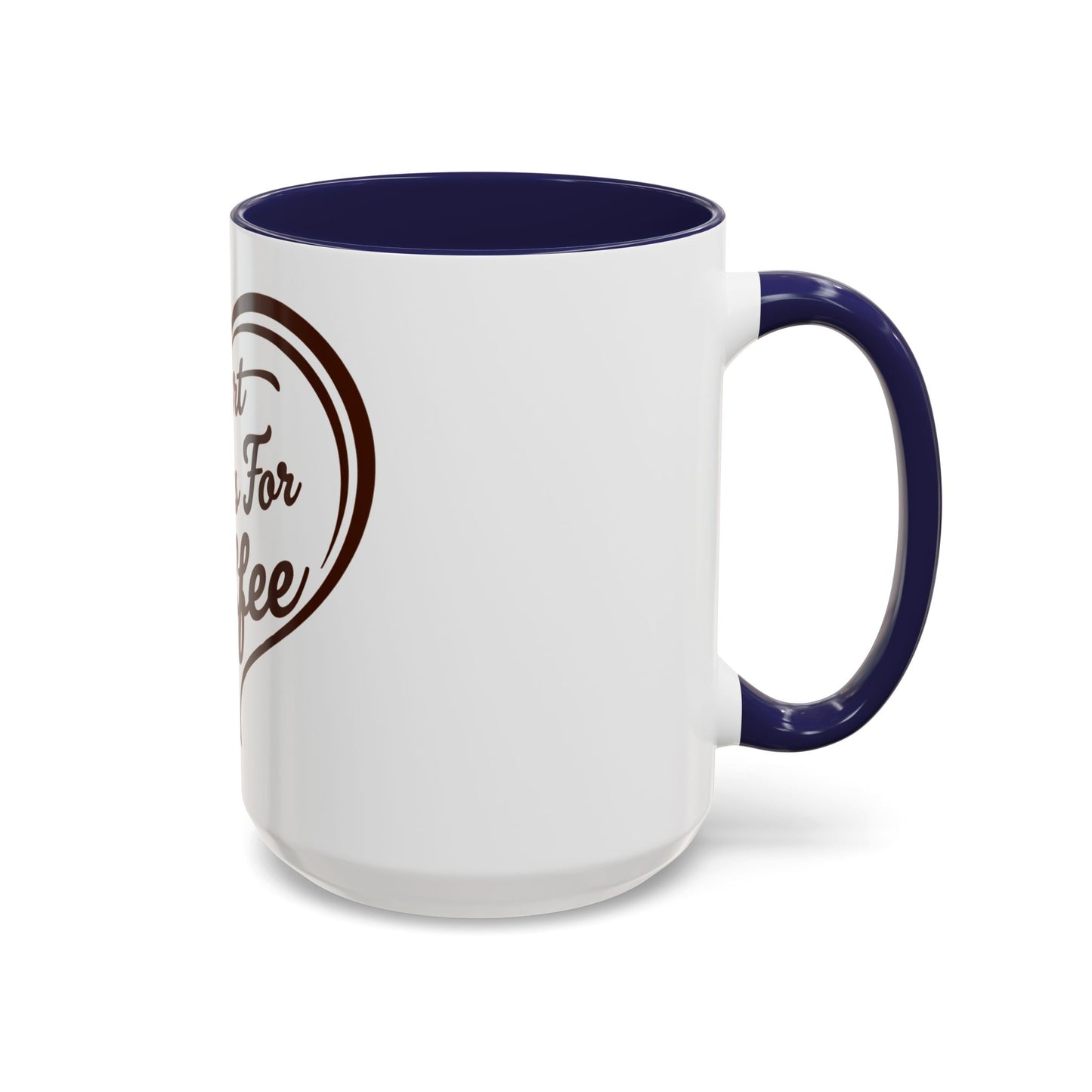 My Heart Beats For Coffee Accent Mug - 11oz & 15oz - Perfect for Coffee Lovers & Gift Giving
