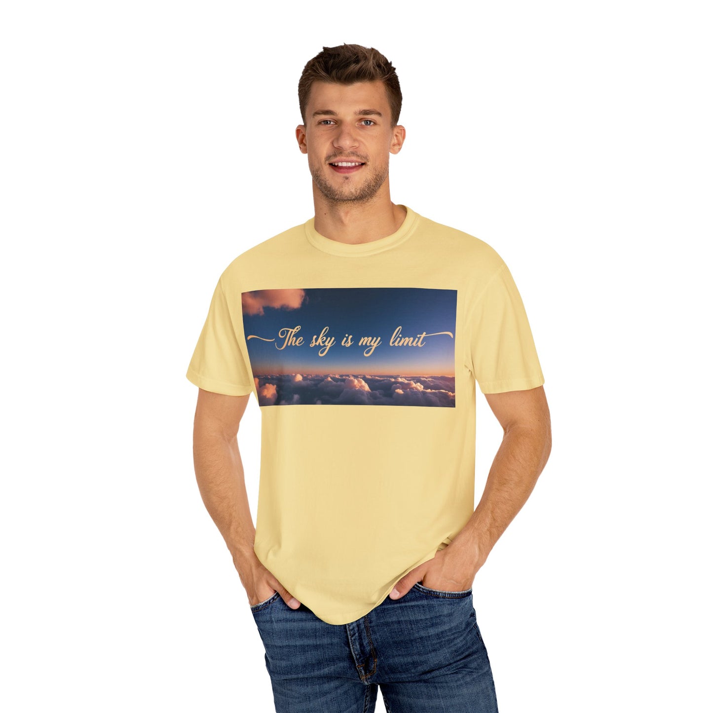 Sky is My Limit T-Shirt - Inspirational Unisex Garment-Dyed Tee