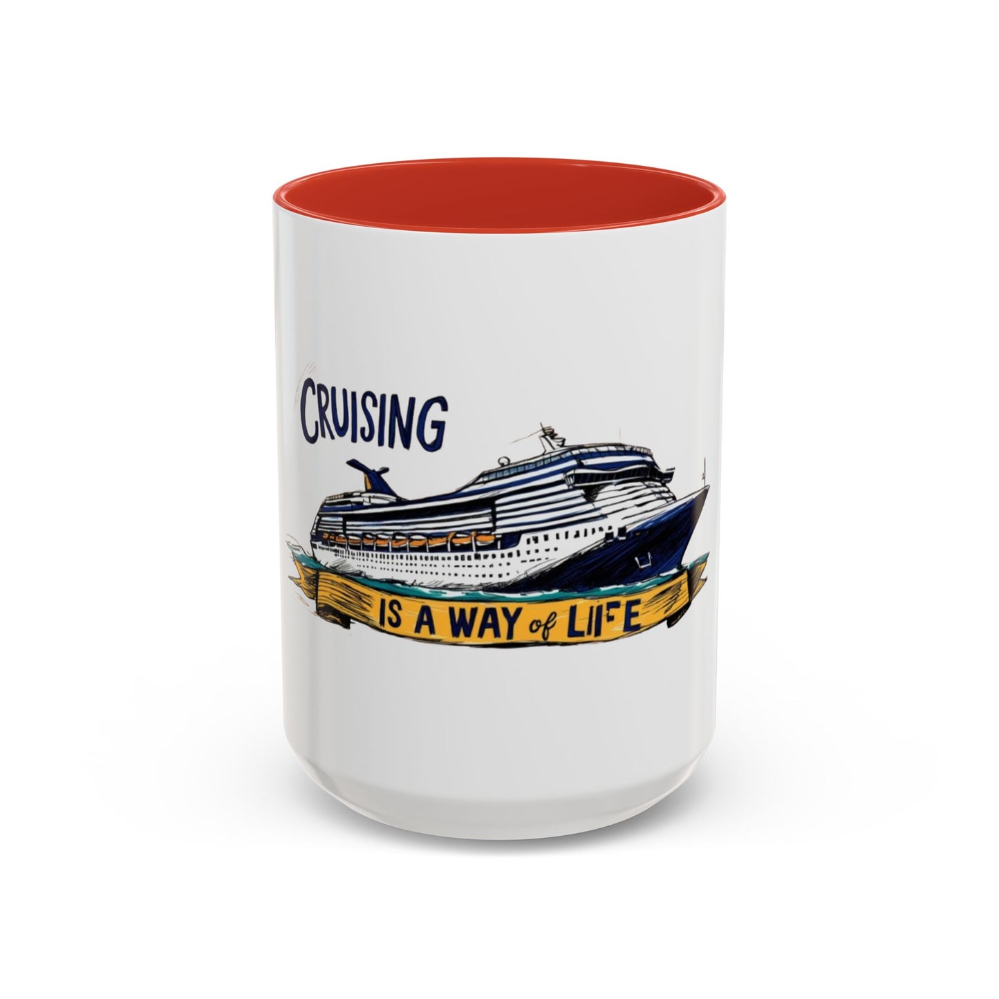 Cruising Lifestyle Accent Coffee Mug - Enjoy Your Journey with Style