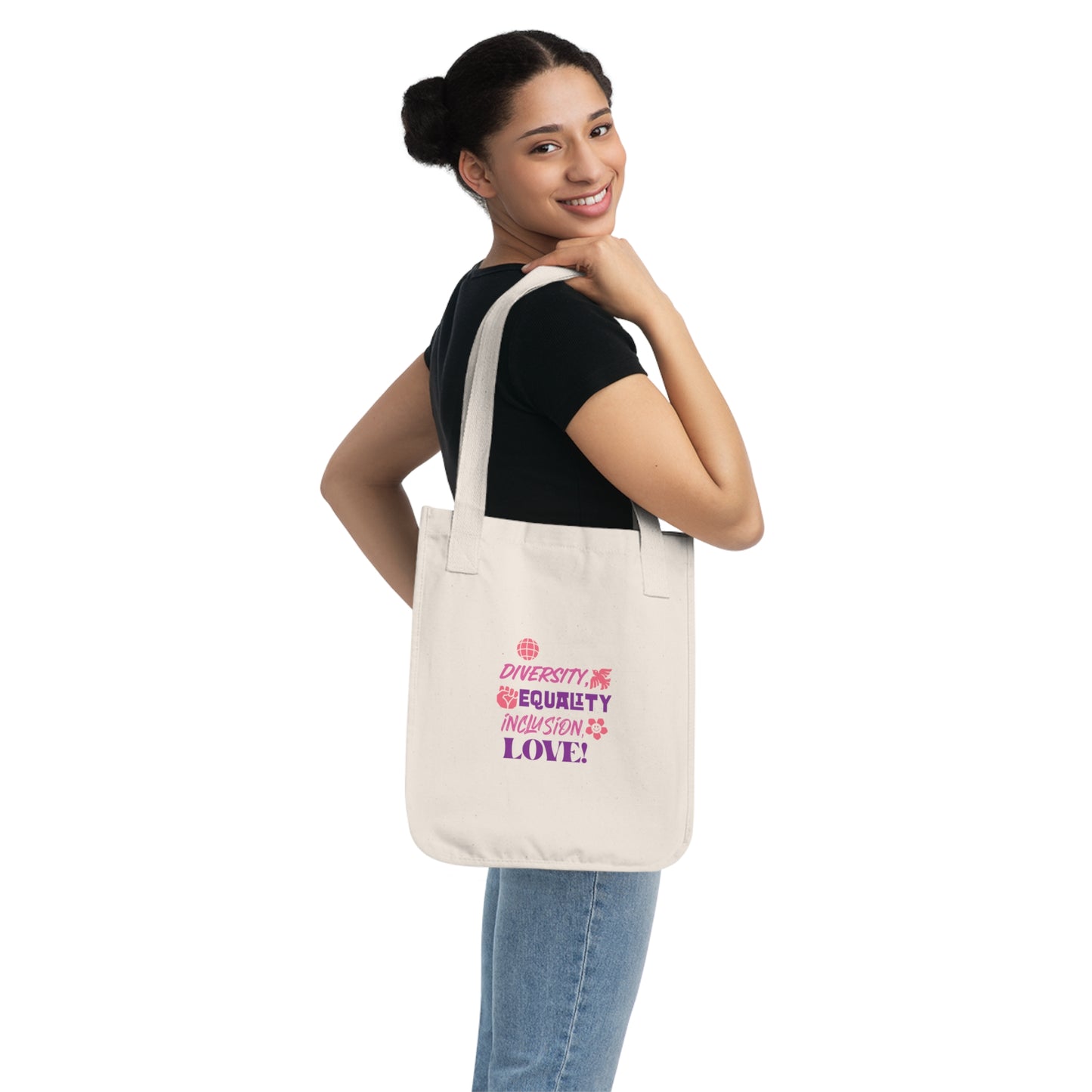 Diversity & Equality Organic Canvas Tote Bag