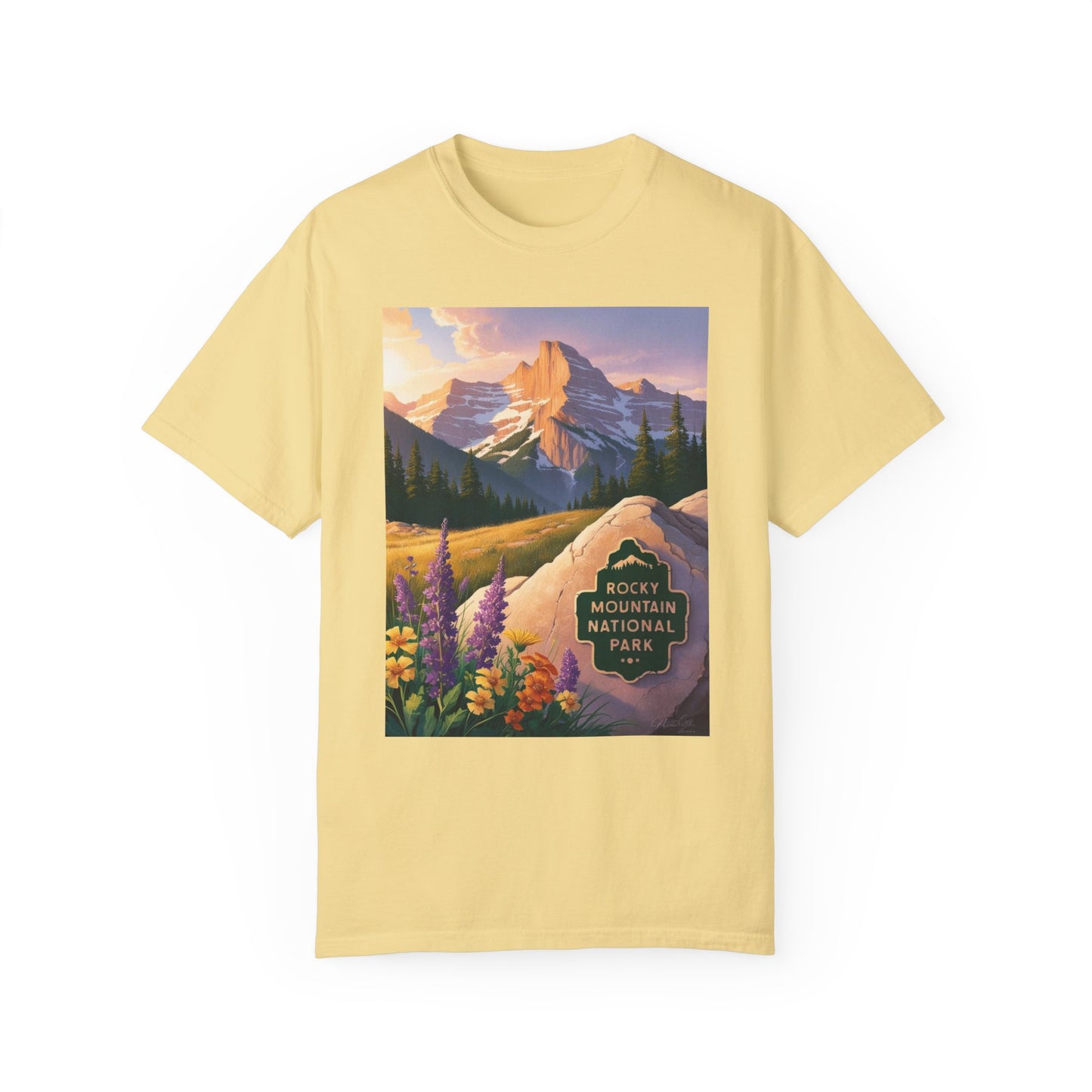 Rocky Mountain National Park T-Shirt | Unisex Garment-Dyed Tee