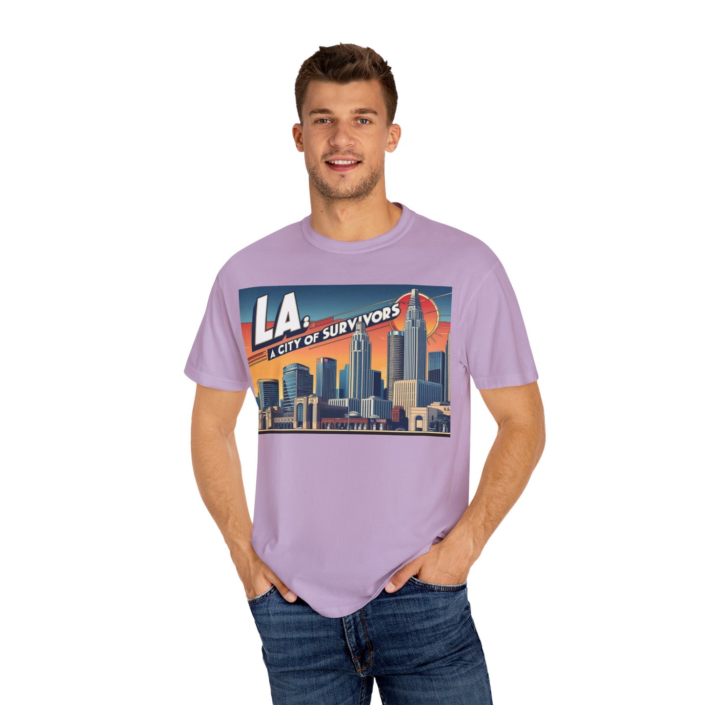 LA City of Survivors T-Shirt | Unisex Garment-Dyed Tee
