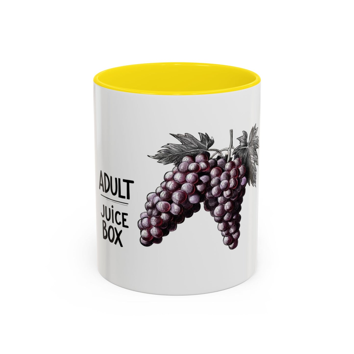 Adult Juice Box Grapes Coffee Mug - Fun & Quirky 11oz/15oz Drinkware