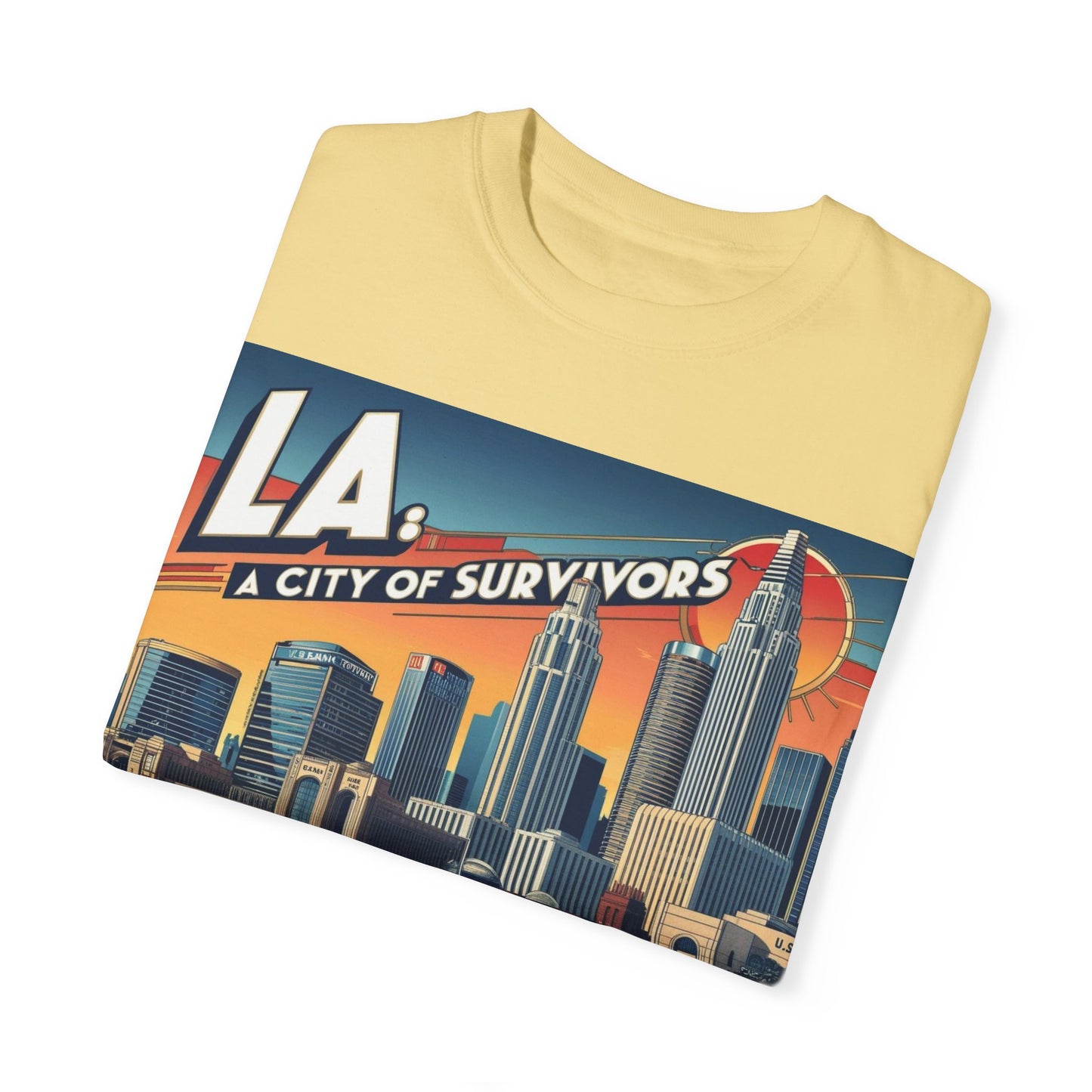LA City of Survivors T-Shirt | Unisex Garment-Dyed Tee