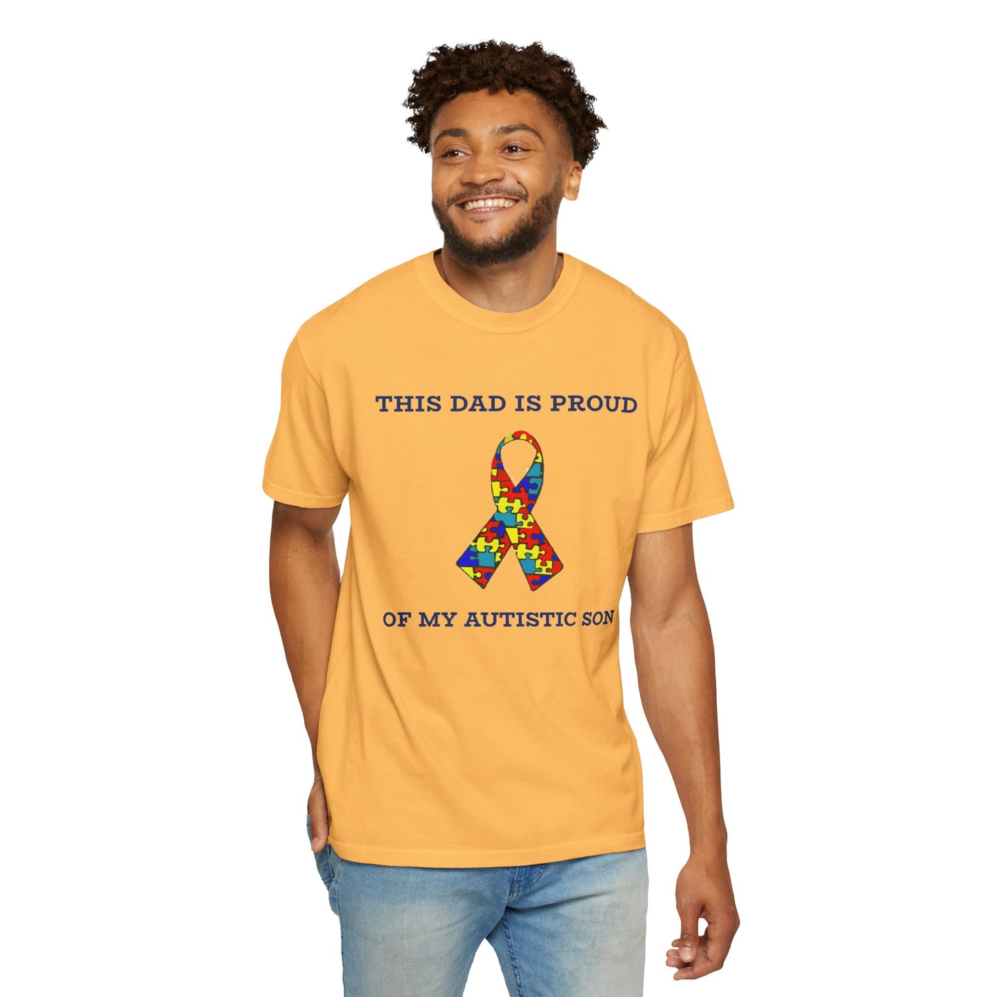 This Dad is Proud of my Autistic Son, Autism Awareness T-Shirt