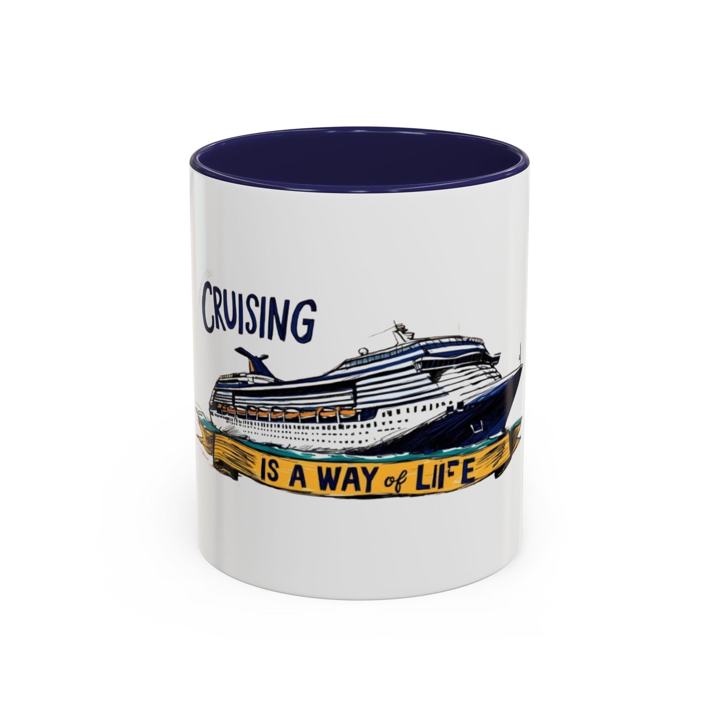Cruising Lifestyle Accent Coffee Mug - Enjoy Your Journey with Style