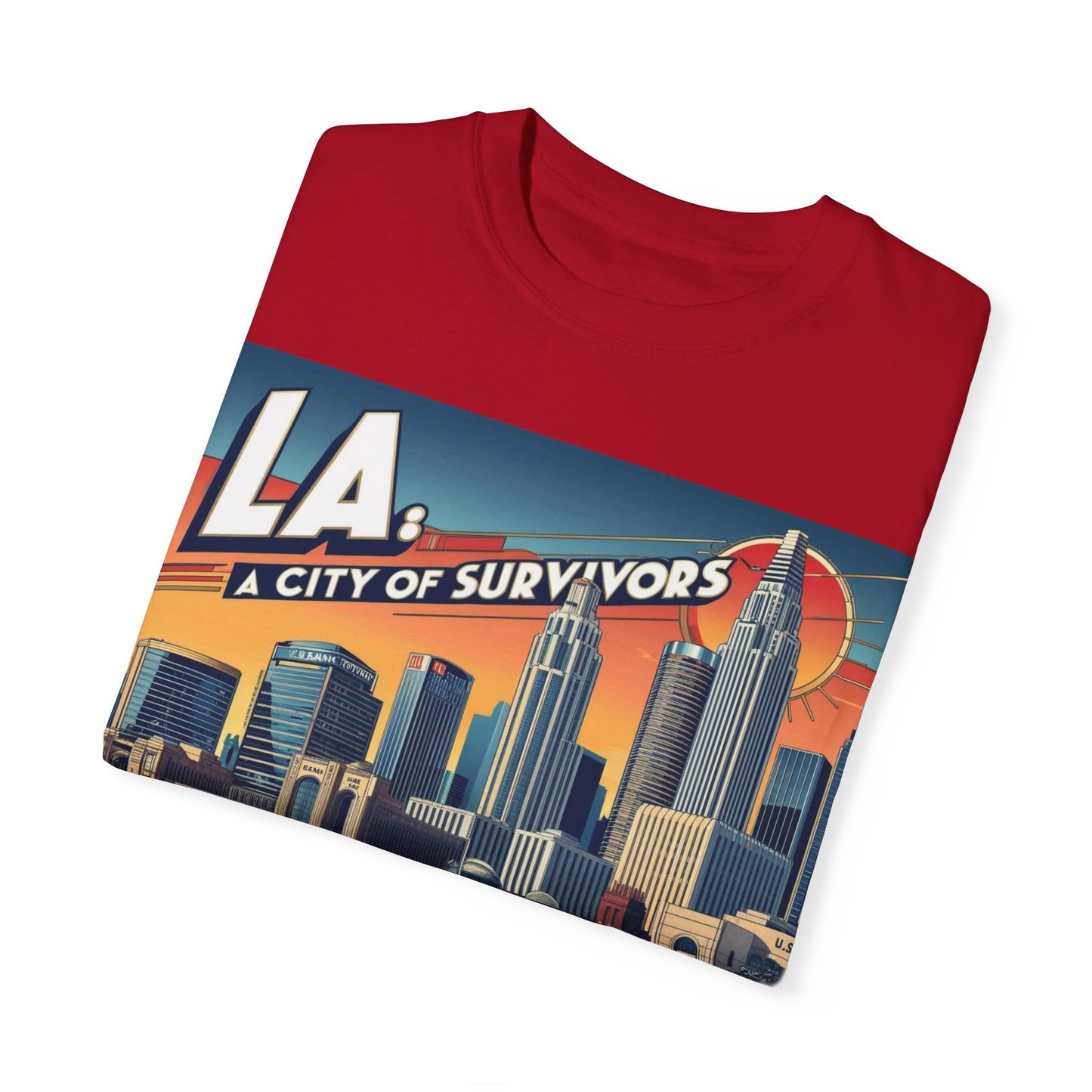 LA City of Survivors T-Shirt | Unisex Garment-Dyed Tee