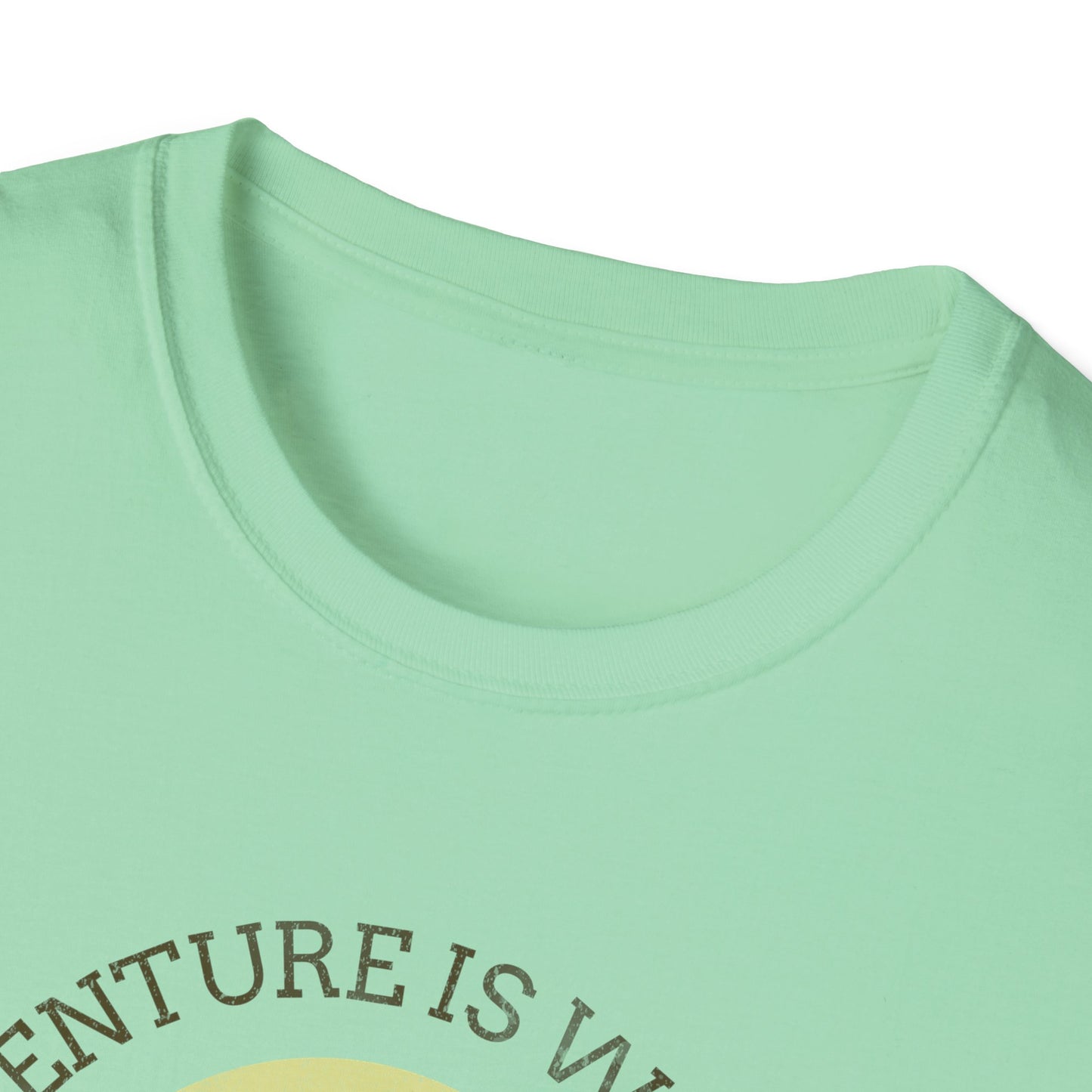 Adventure Awaits Alaska Unisex Softstyle T-Shirt - Nature Explorer Tee