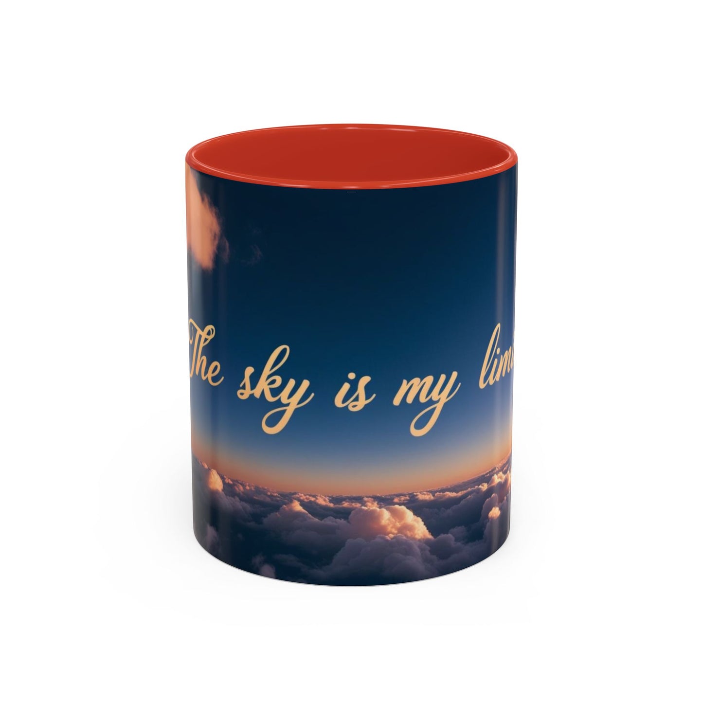 "The Sky is My Limit" Inspirational Accent Coffee Mug | | 11 & 15oz