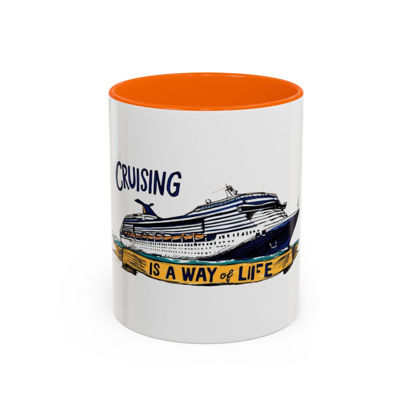 Cruising Lifestyle Accent Coffee Mug - Enjoy Your Journey with Style