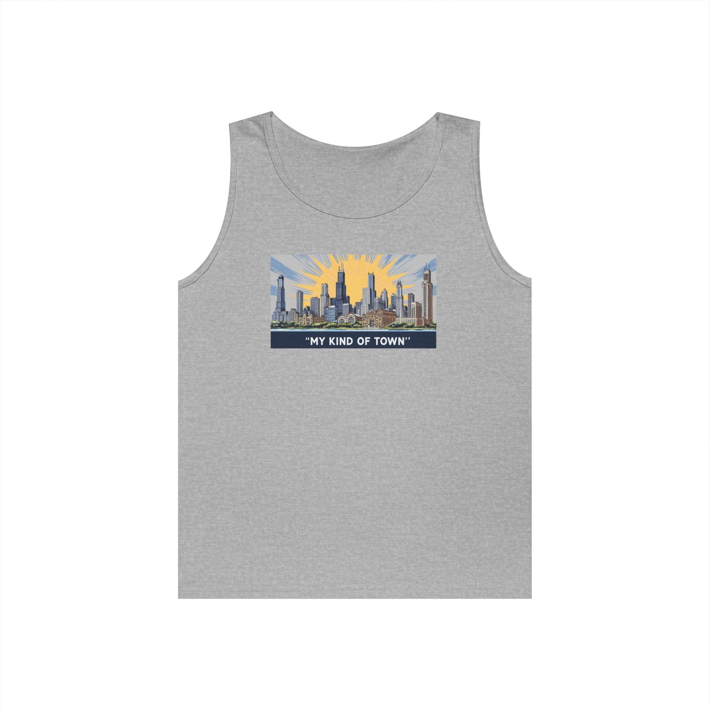 My Kind of Town Unisex Heavy Cotton Tank Top - Urban Style Summer Wear