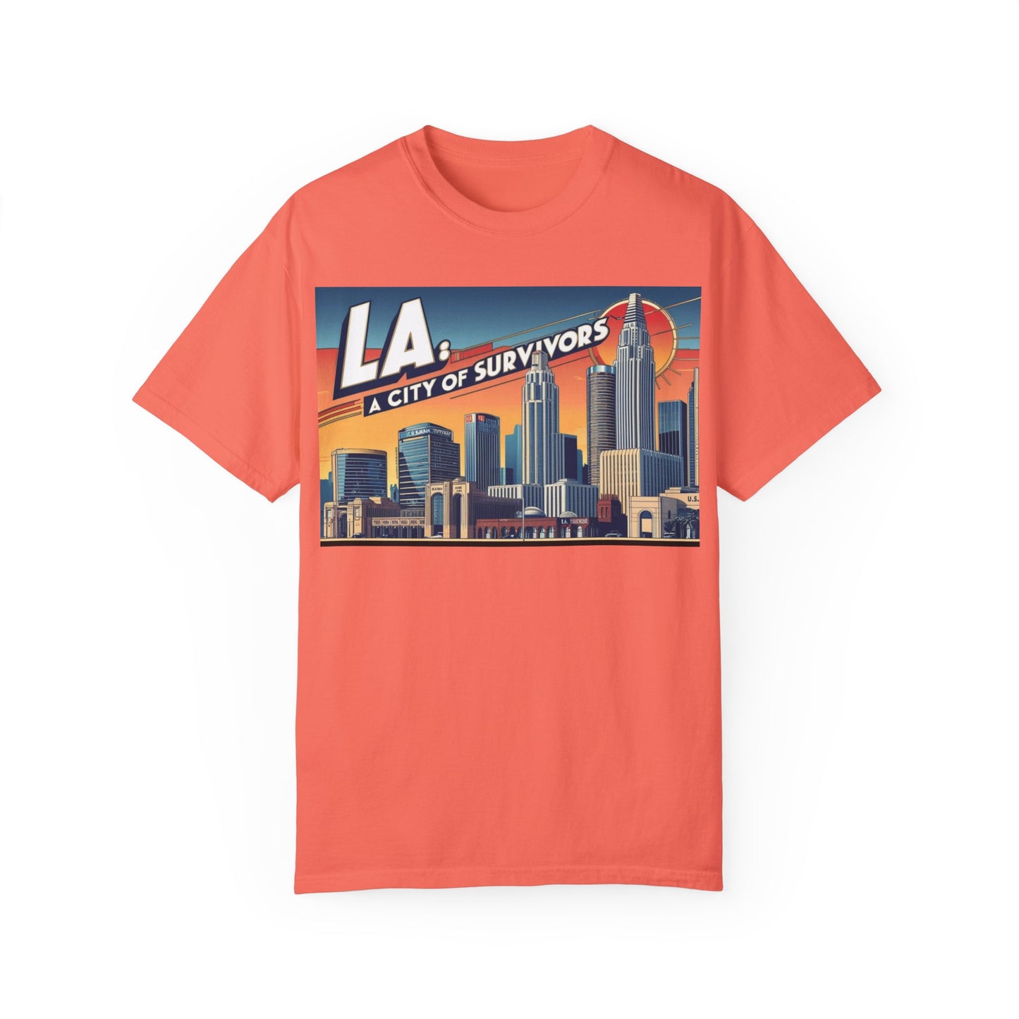 LA City of Survivors T-Shirt | Unisex Garment-Dyed Tee