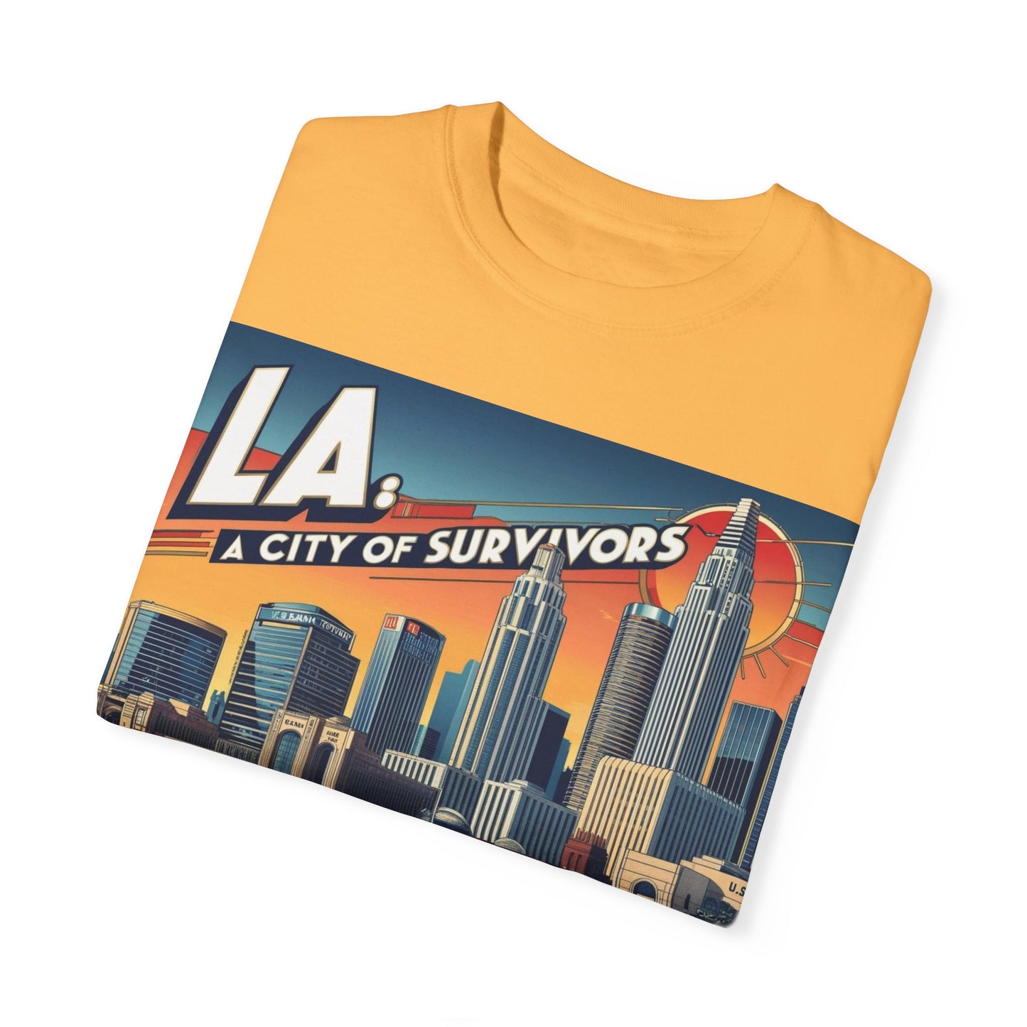 LA City of Survivors T-Shirt | Unisex Garment-Dyed Tee
