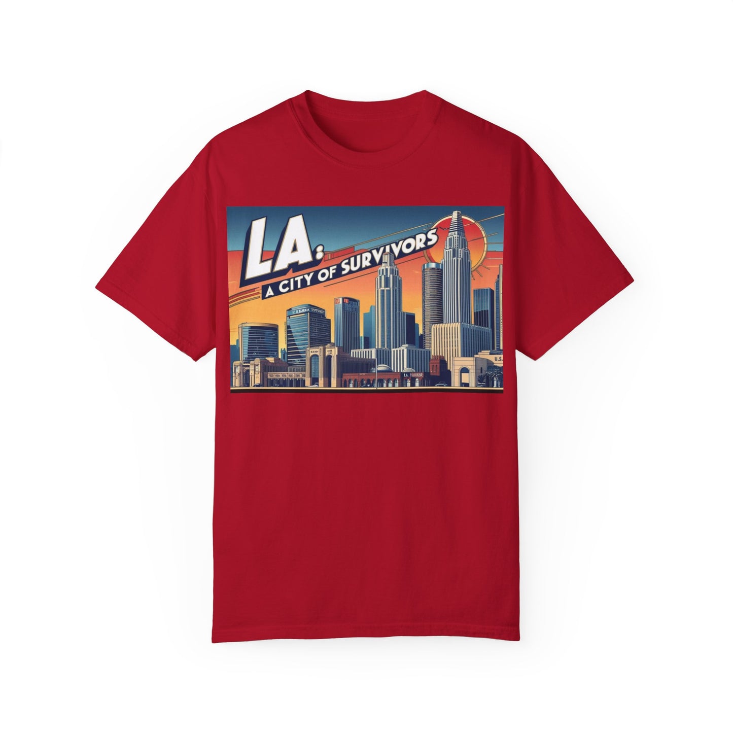 LA City of Survivors T-Shirt | Unisex Garment-Dyed Tee