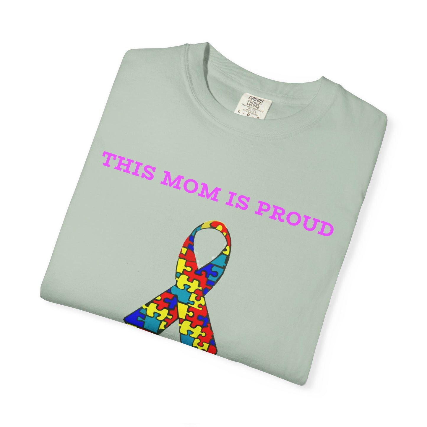 This Mom is Proud of my Autistic Daughter - Autism Awareness Ribbon Design