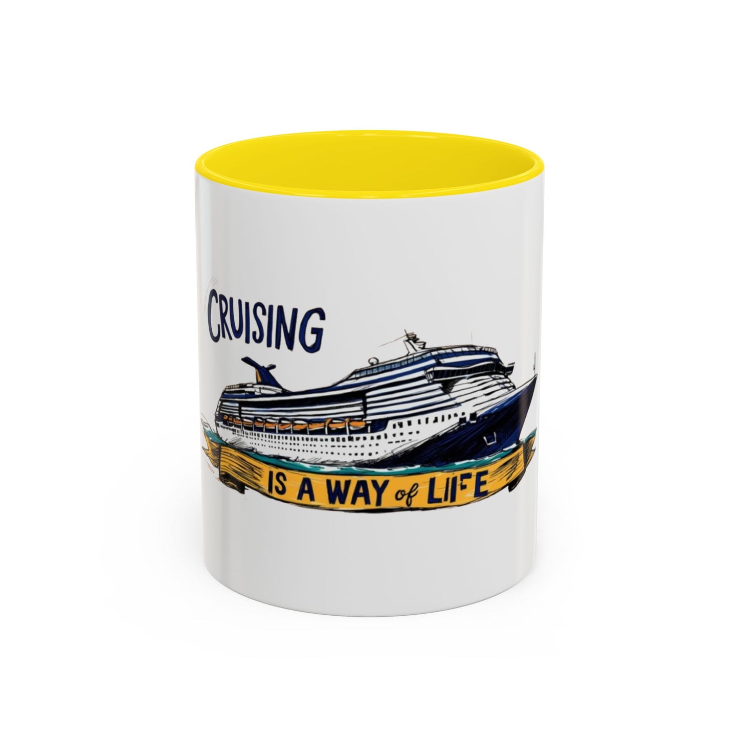 Cruising Lifestyle Accent Coffee Mug - Enjoy Your Journey with Style