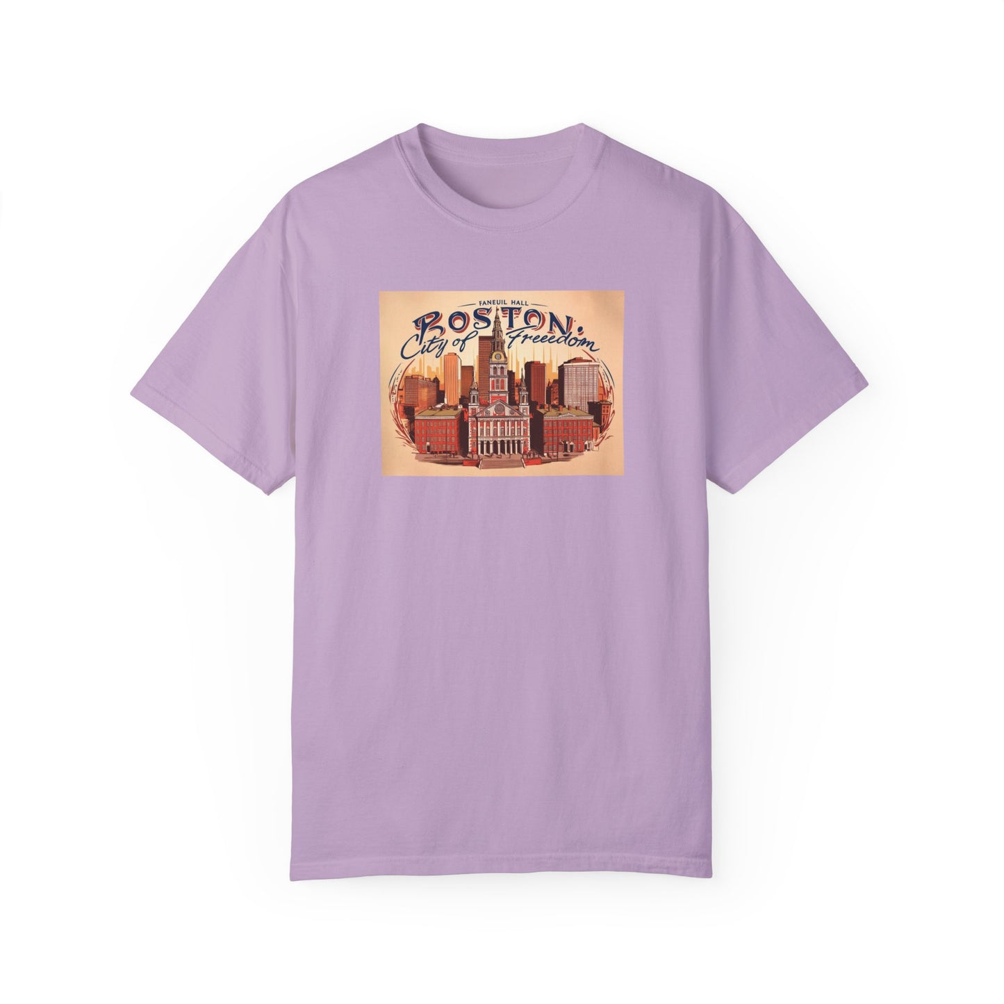 Boston City of Freedom Unisex T-Shirt - Vintage Style Graphic Tee