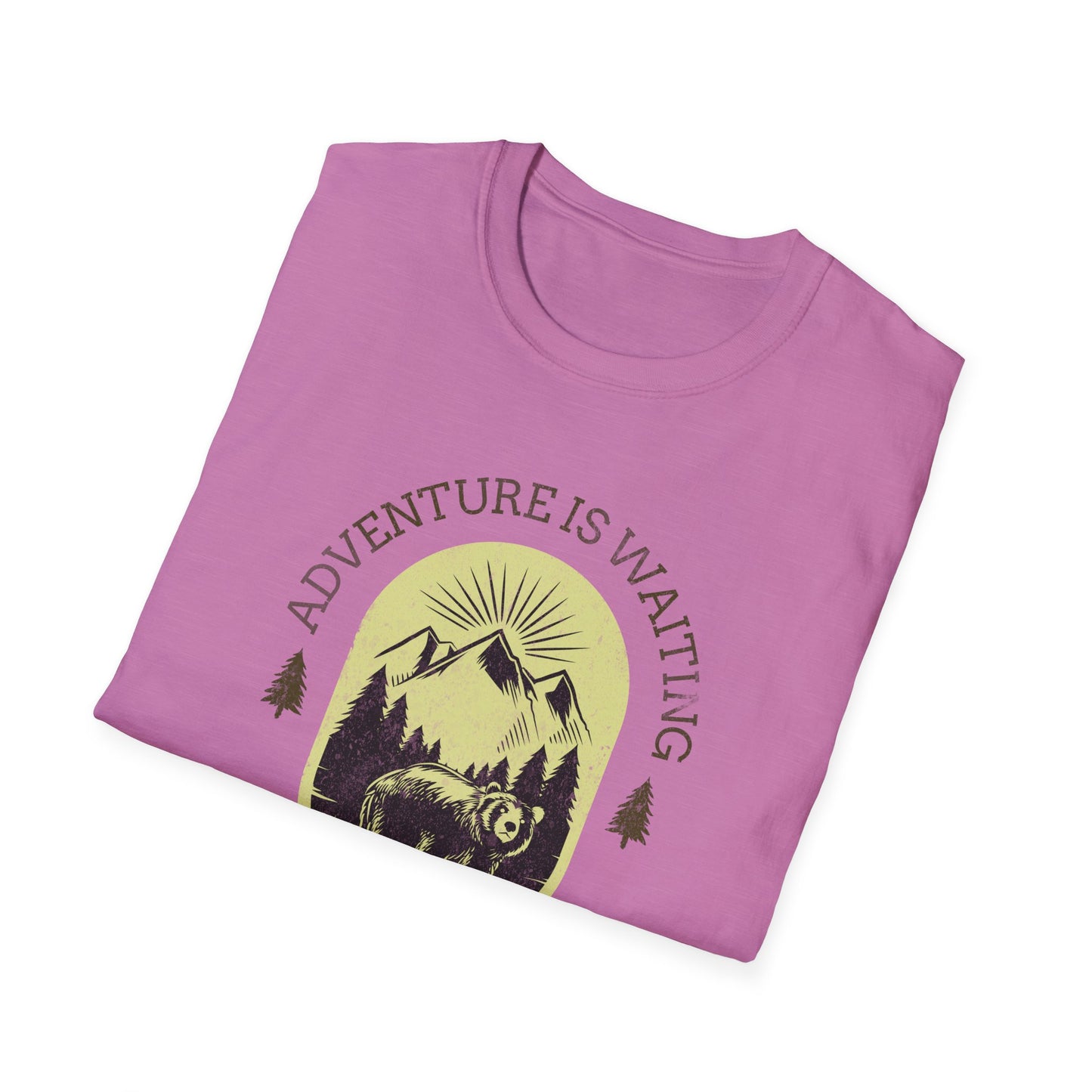 Adventure Awaits Alaska Unisex Softstyle T-Shirt - Nature Explorer Tee
