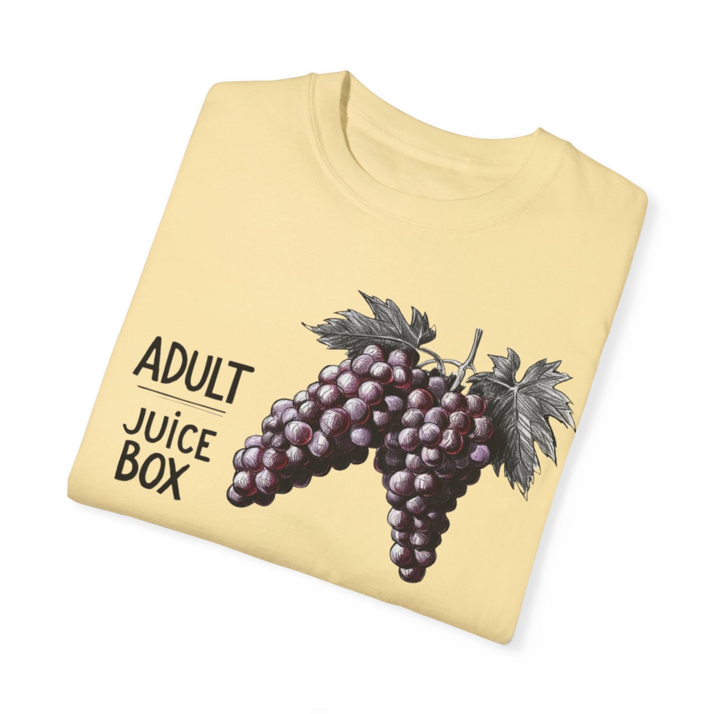 Adult Juice Box Unisex Garment-Dyed T-Shirt - Fun & Playful Graphic Tee
