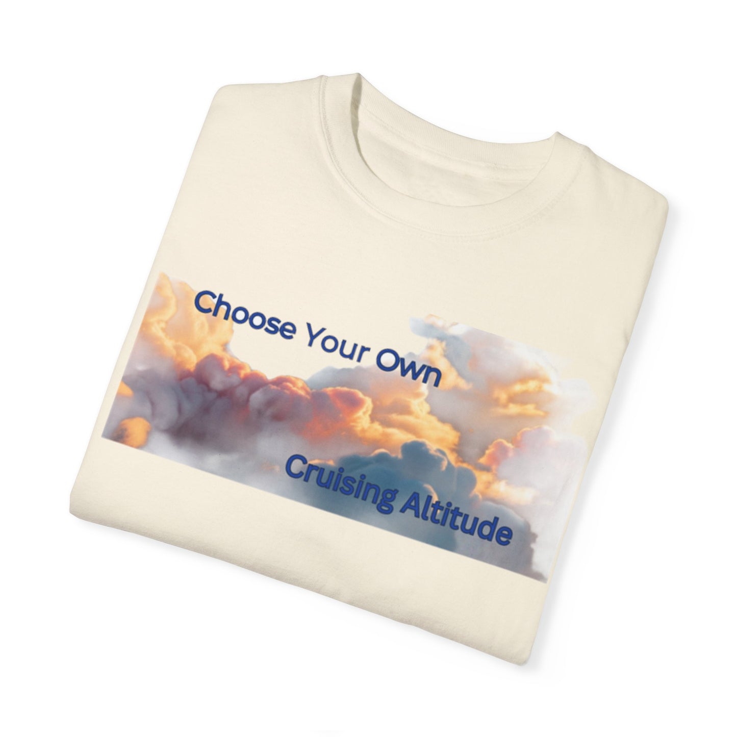 'Choose Your Own Cruising Altitude' Inspirational Tee Unisex Garment-Dyed T-shirt -