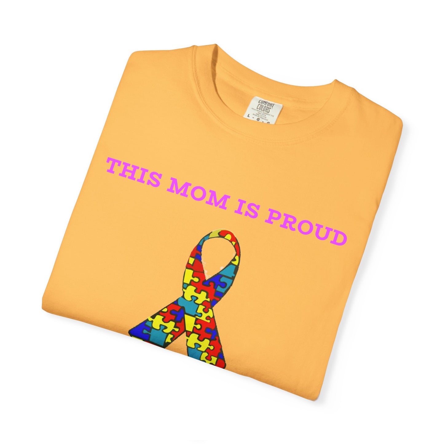 This Mom is Proud of my Autistic Daughter - Autism Awareness Ribbon Design