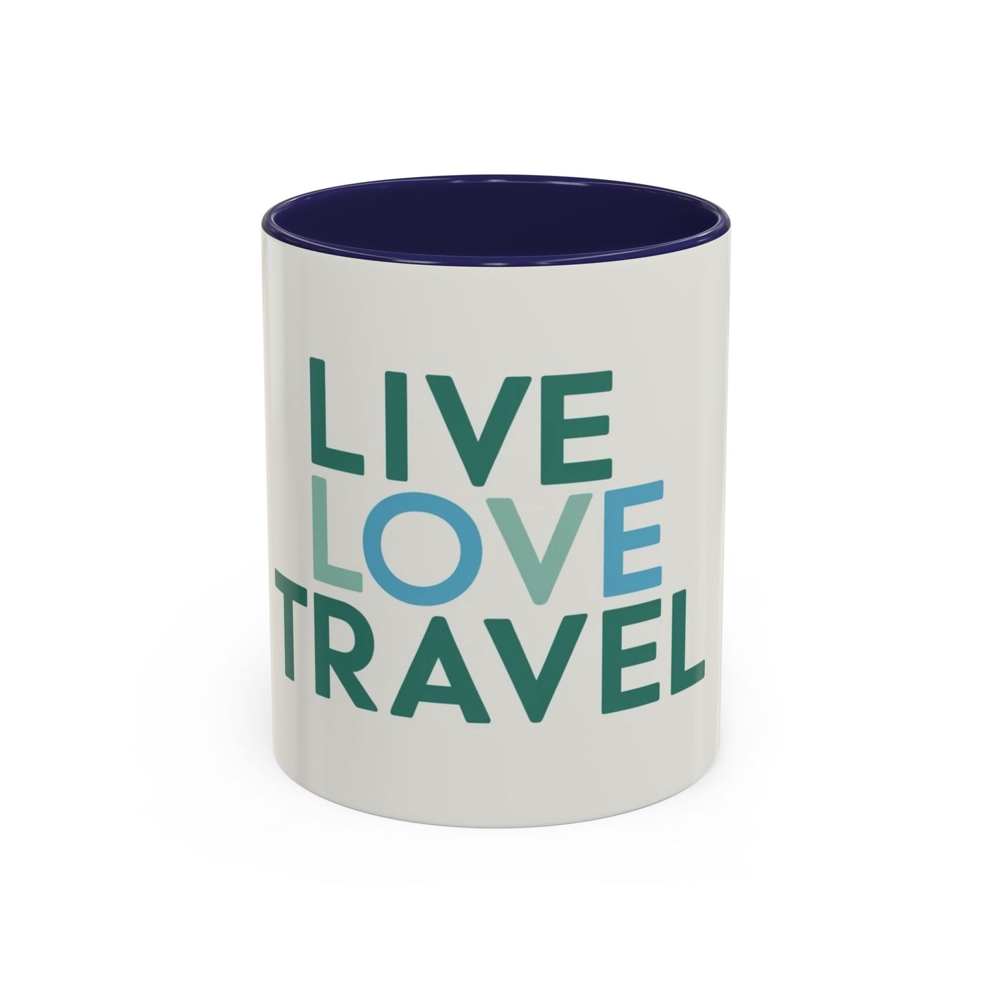 Inspirational Travel Coffee Mug - Live Love Travel Design