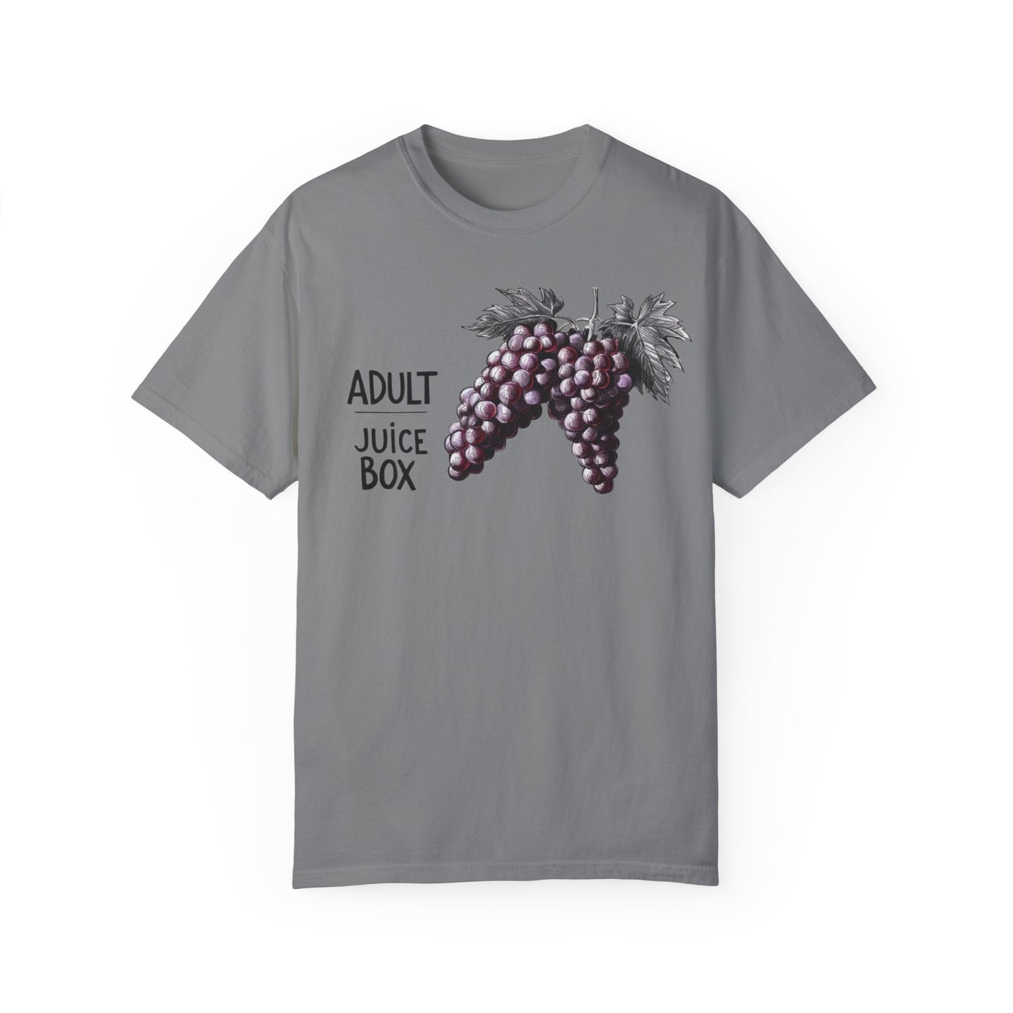 Adult Juice Box Unisex Garment-Dyed T-Shirt - Fun & Playful Graphic Tee