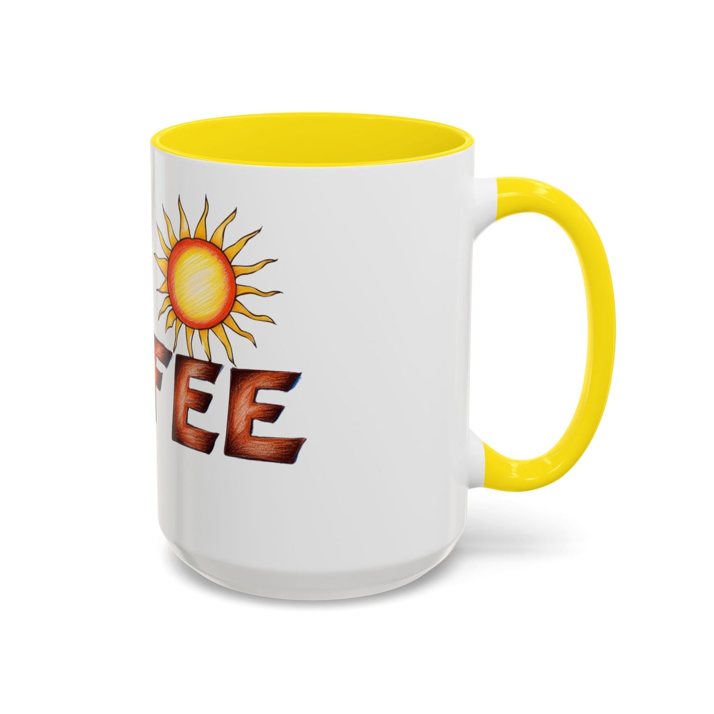 Sunny Coffee Accent Mug - 11oz & 15oz - Perfect Gift for Coffee Lovers