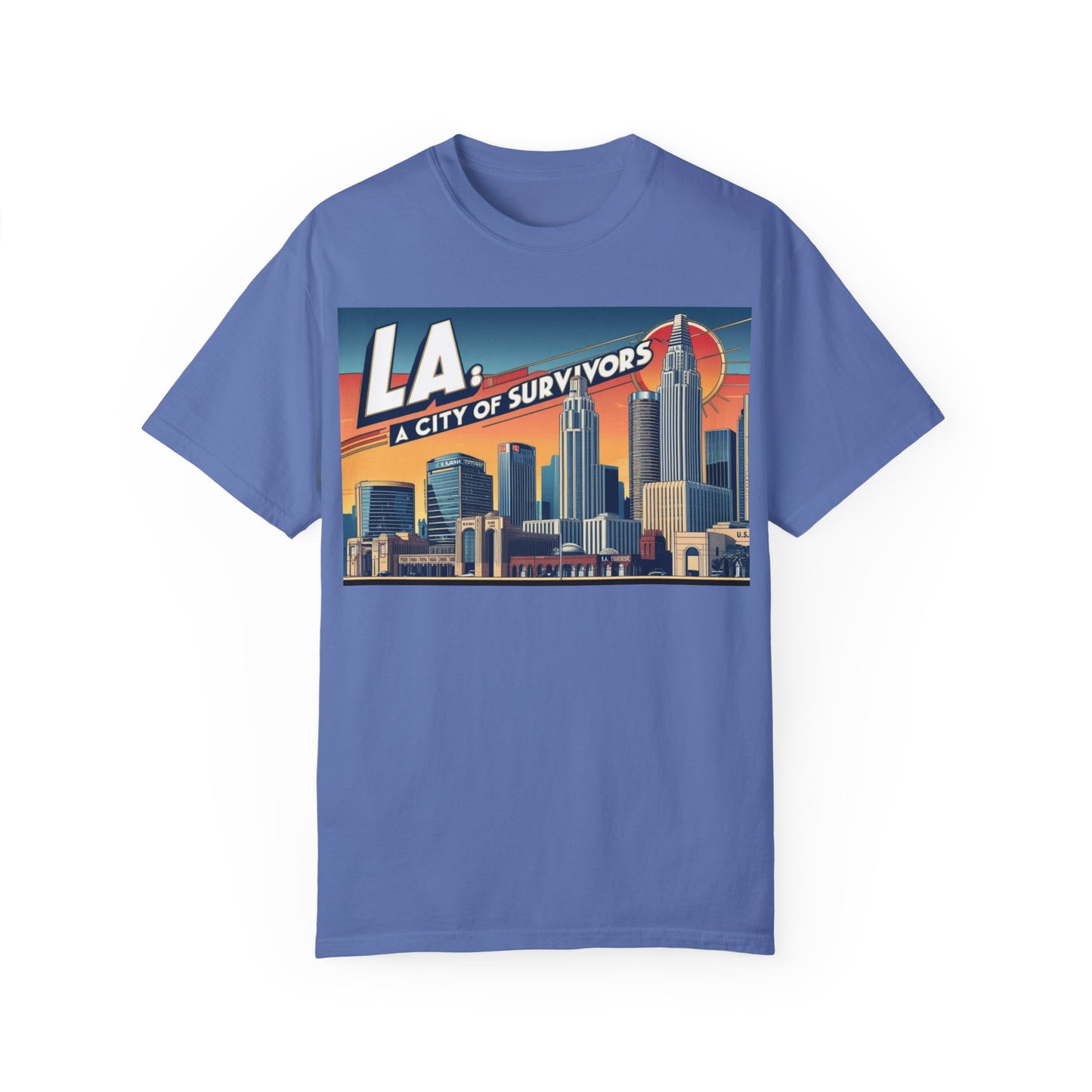 LA City of Survivors T-Shirt | Unisex Garment-Dyed Tee