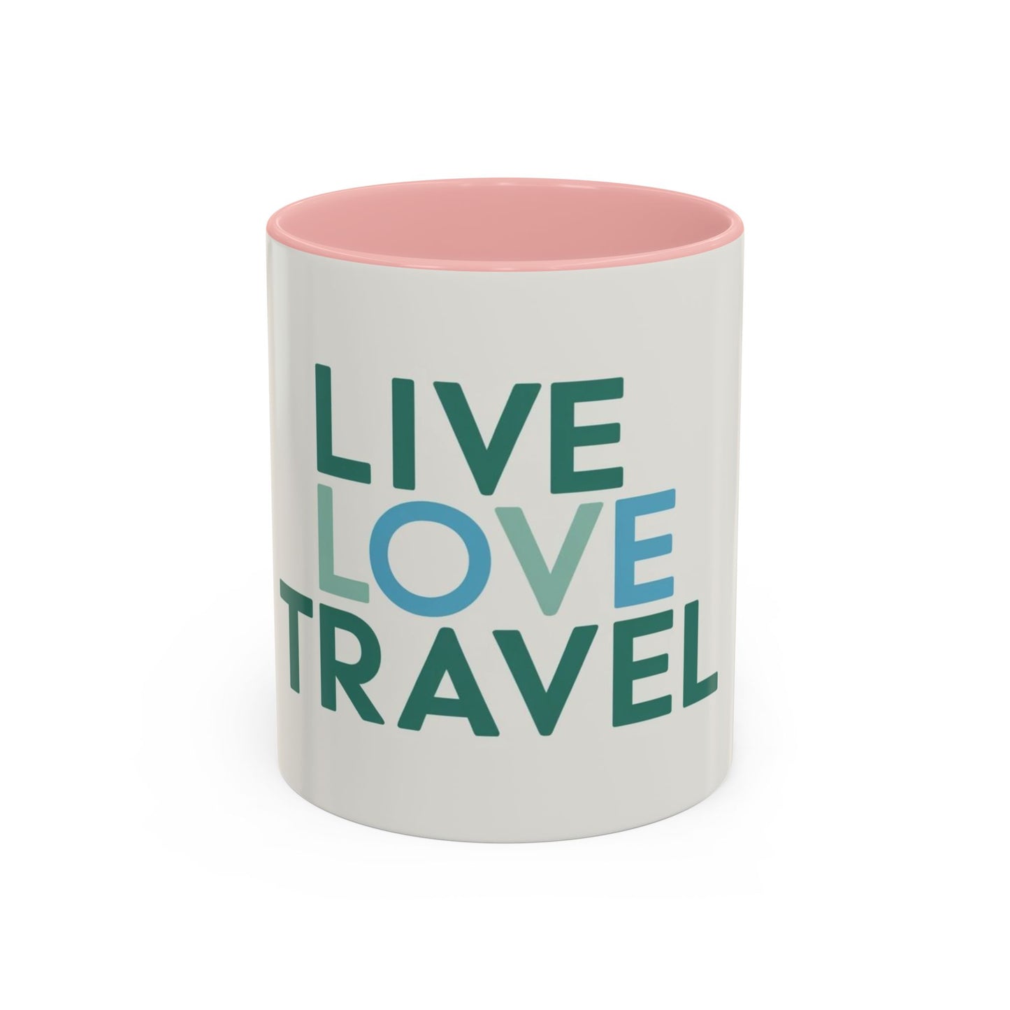 Inspirational Travel Coffee Mug - Live Love Travel Design